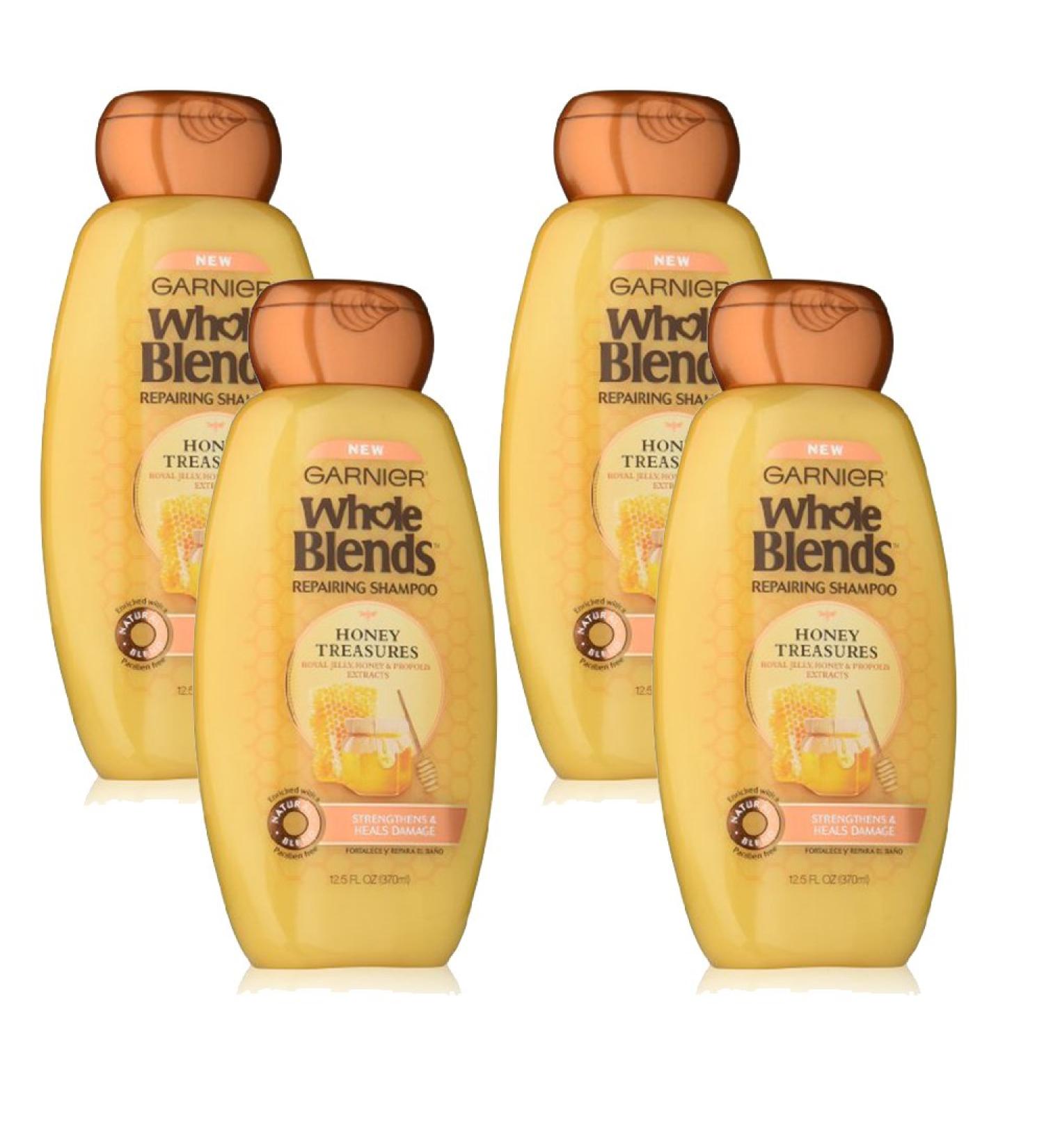 Garnier Whole Blends Repairing Shampoo Honey Treasures - Pack of 4 - Buy Online on GoSupps.com
