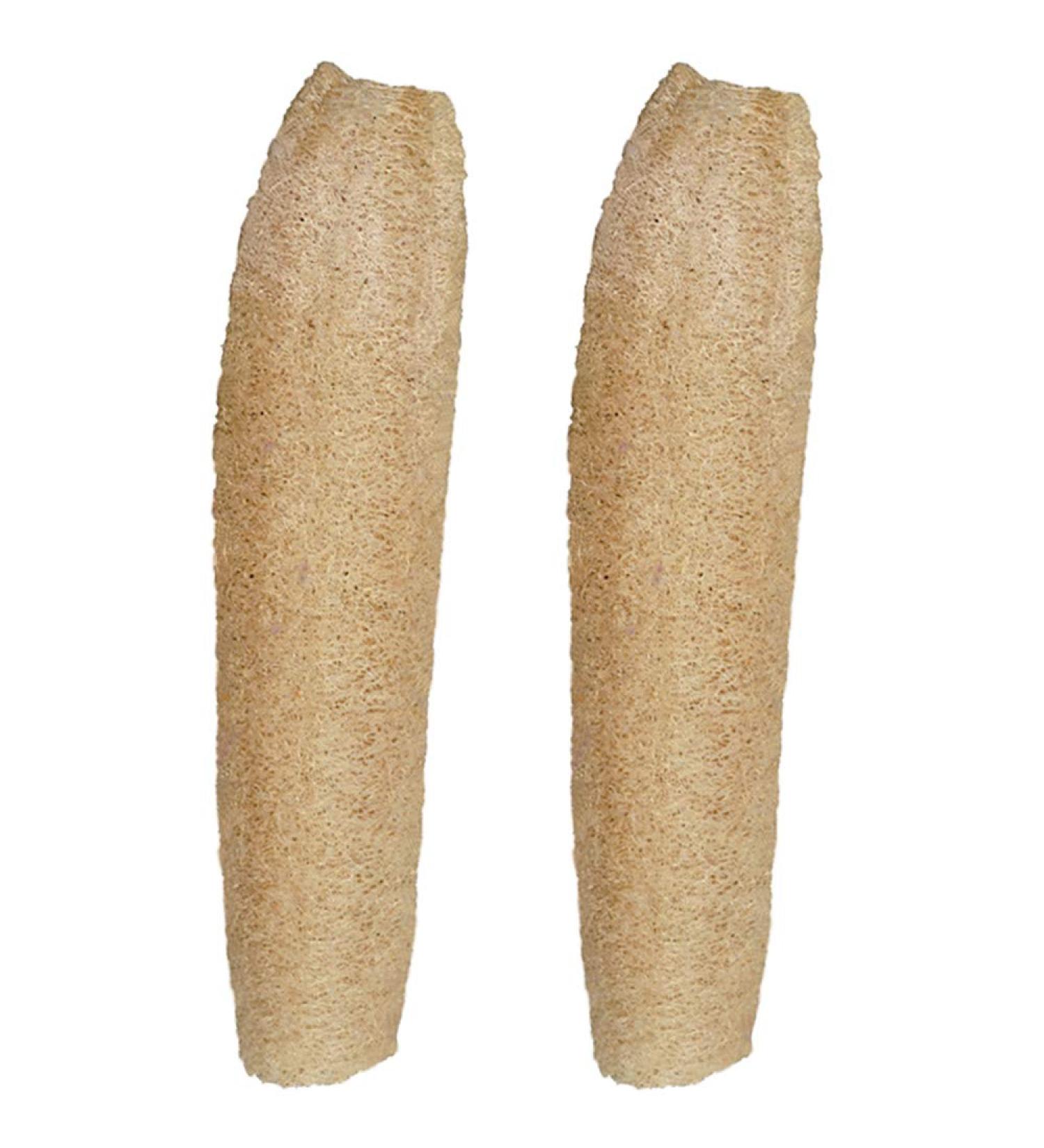 2 Pcs Natural Loofah Shower Exfoliating Loofah Scrubber Sponges for Shower Face Body(13.78" -15.75" ) Whole Loofah 2 Pcs 13.78-15.75 inch - Buy Online on GoSupps.com