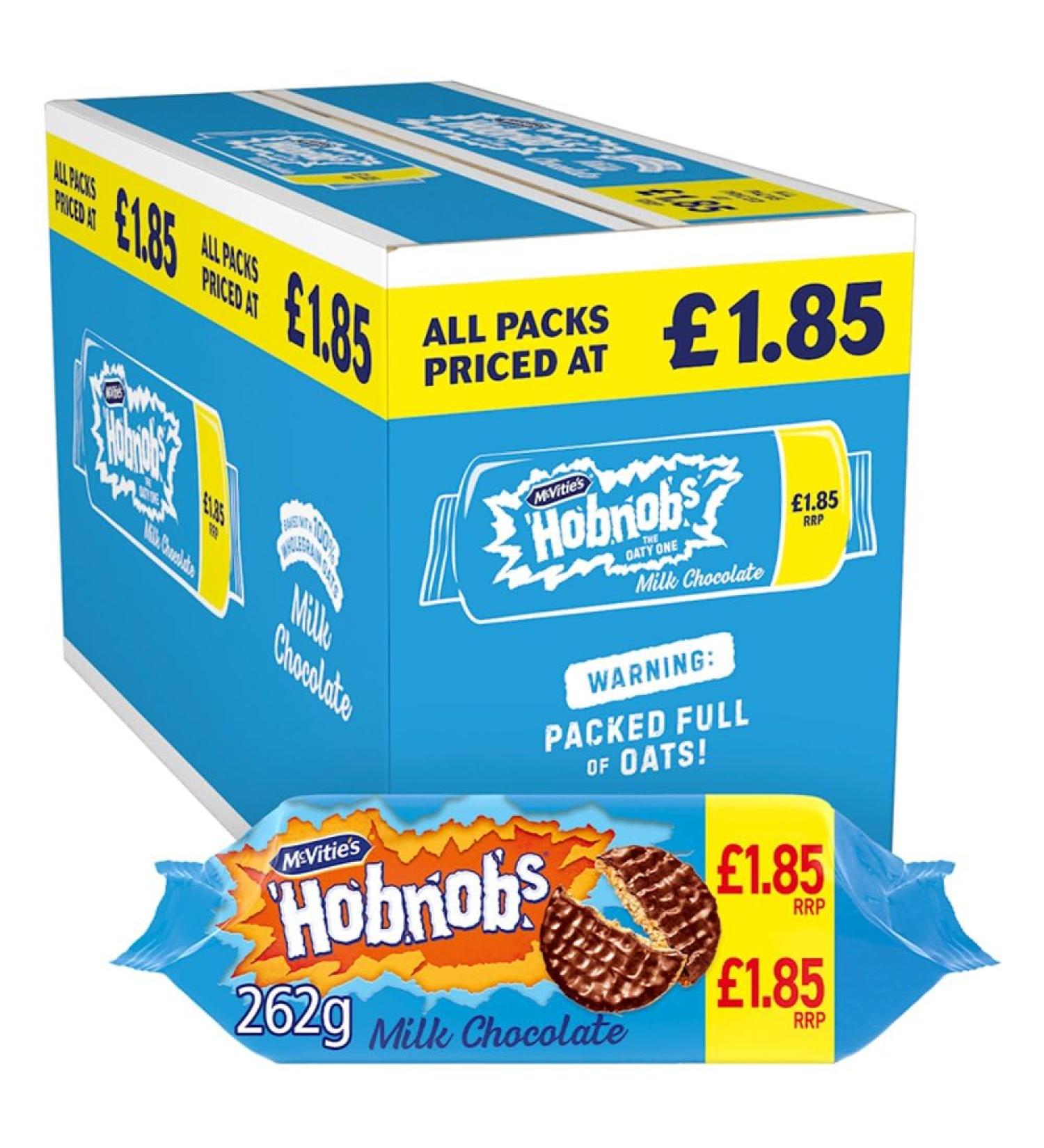 McVities Biscuits (McVities Milk Chocolate Hobnobs) 15 x 262g - Buy Online on GoSupps.com