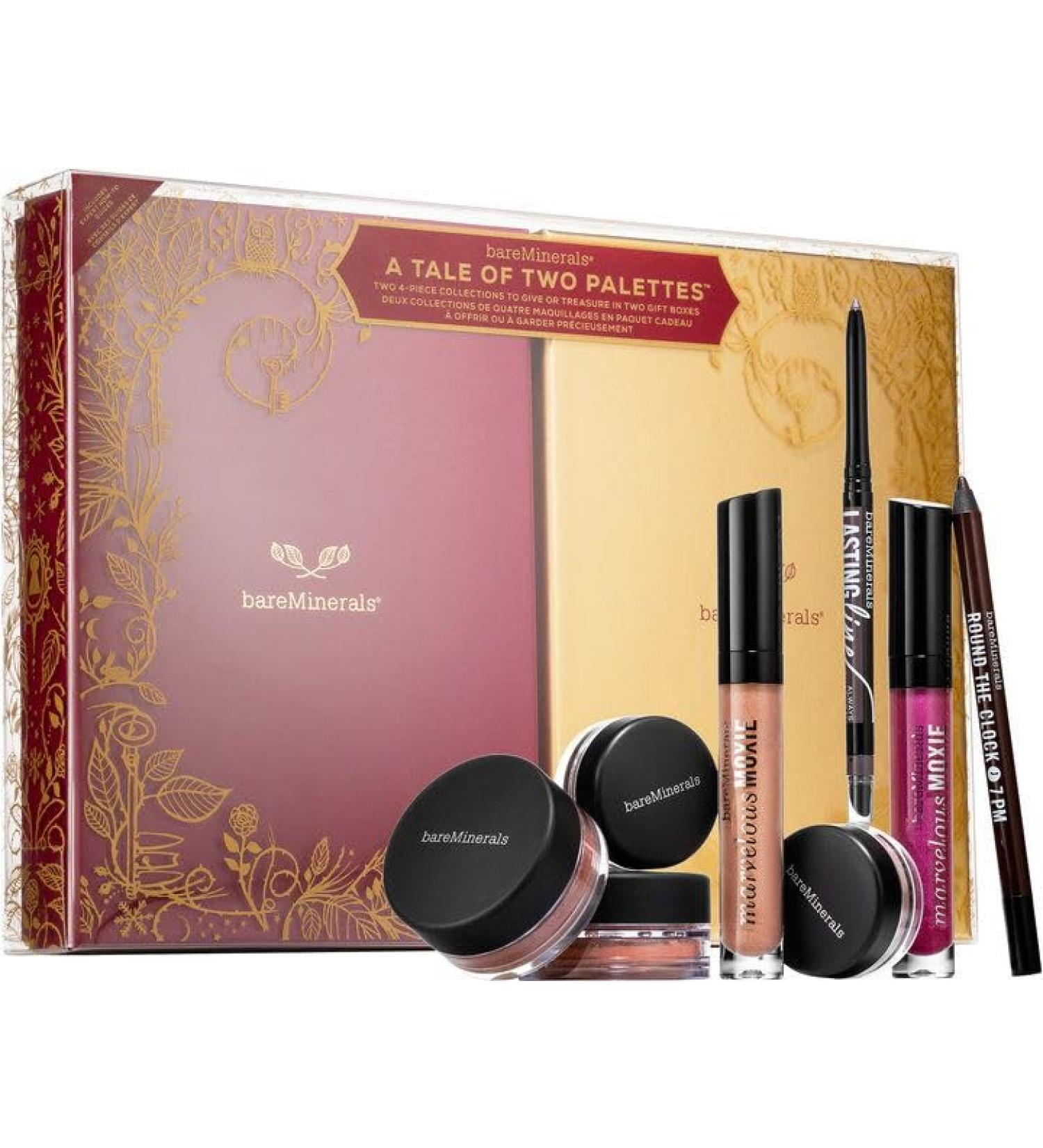 A Tale of Two Palettes Minerals for bare eyes lips liner 7pm Charcoal Bahamas sex kitten