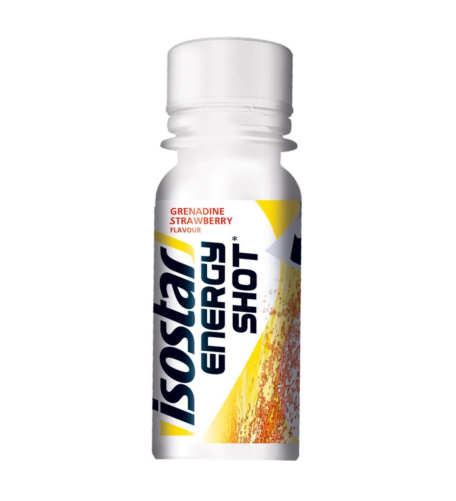 Isostar - Strawberry & Grenadine Energy Shot - Energy Boost with Caffeine and Carbohydrate Source - Size 60 ml - 195696 One S - Buy Online on GoSupps.com