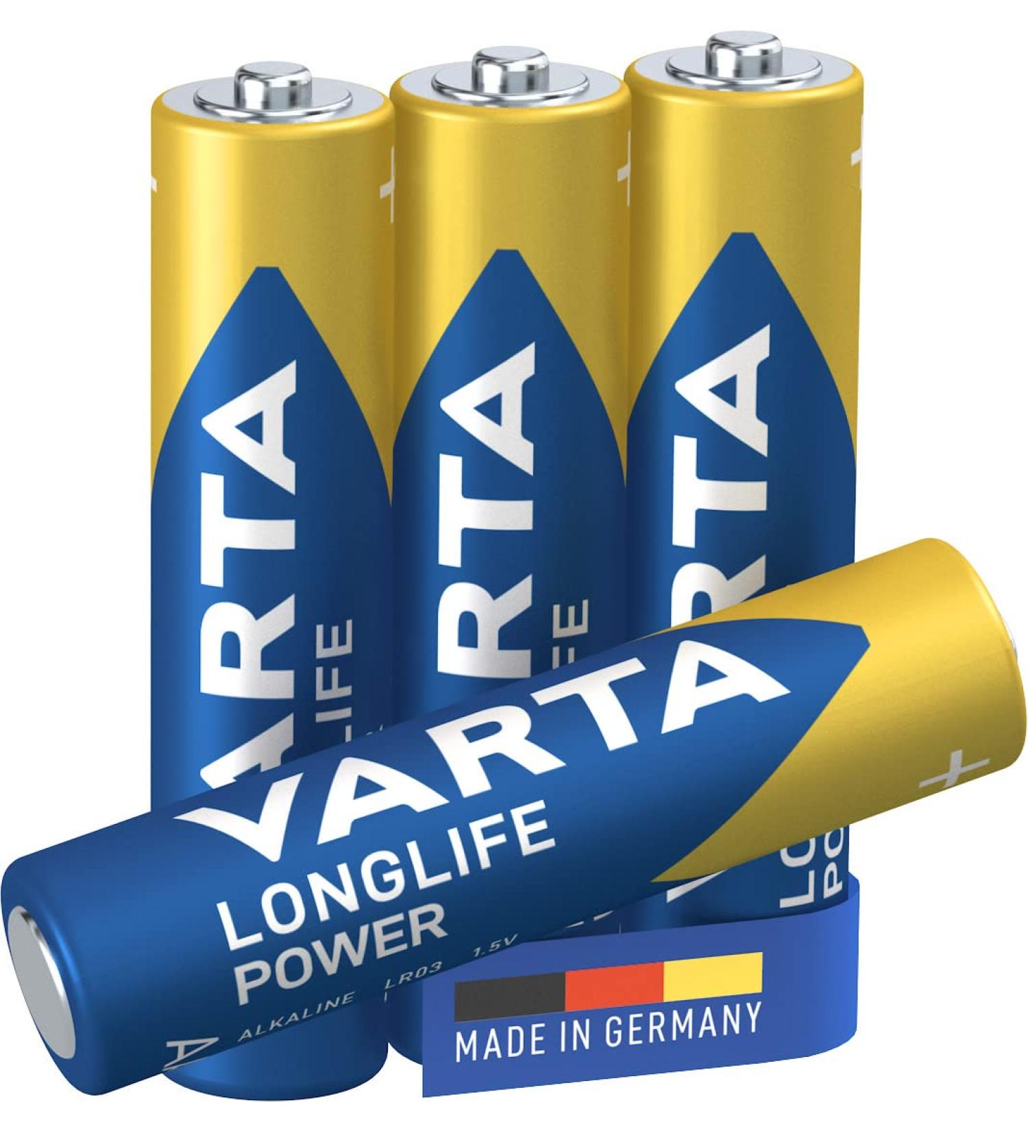 Varta AAA Alkaline Batteries (4-Pack) - Long-Lasting Power for All Devices | Buy Now & Ship Worldwide - Buy Online on GoSupps.com