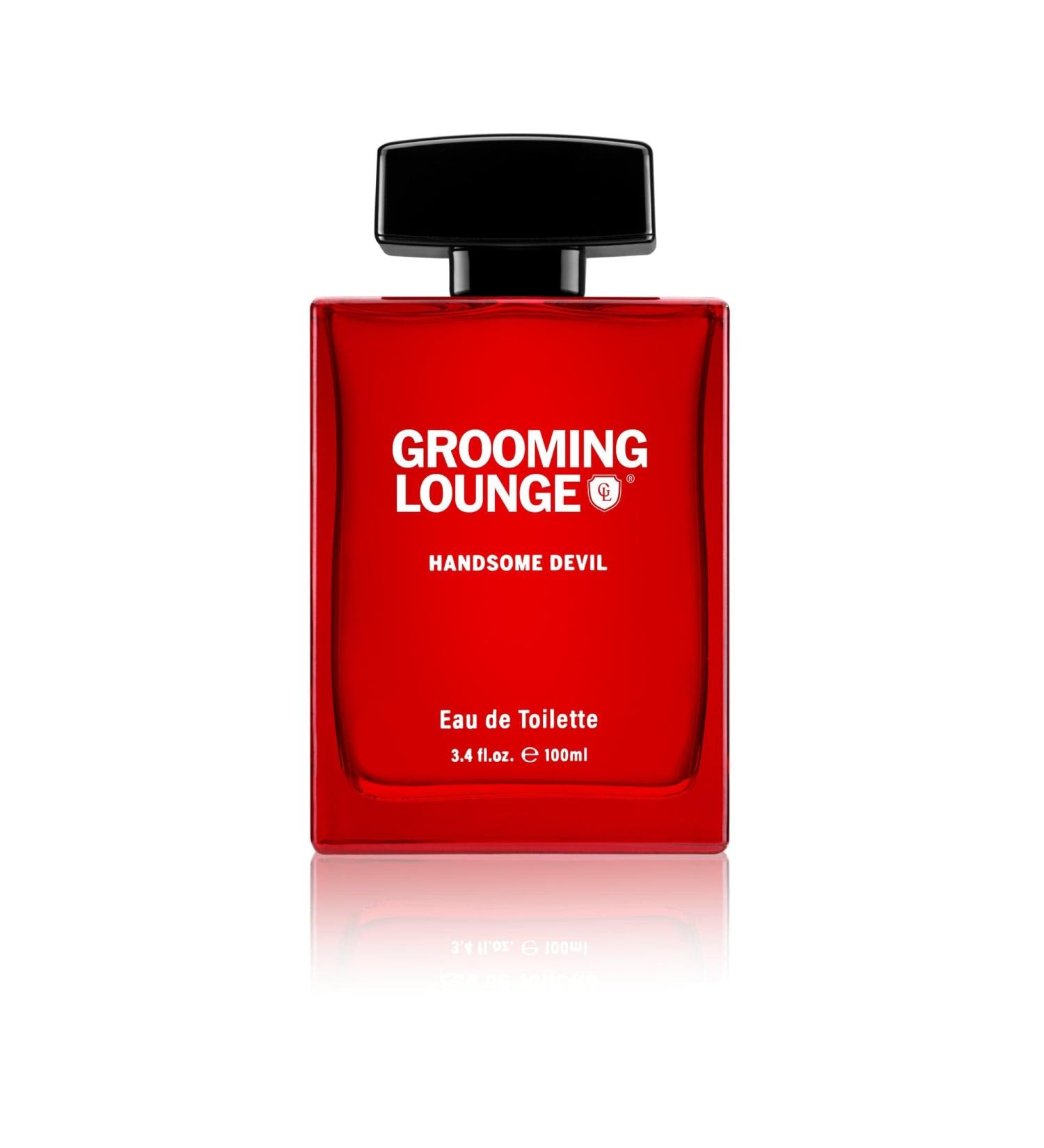 Handsome Devil by Grooming Lounge - Fragrance for Men - Energizing blend of spice and citrus - Notes of Coffee Berry and Red Wood - For Warm and Mischievous Men - 3.4 oz - Buy Online on GoSupps.com