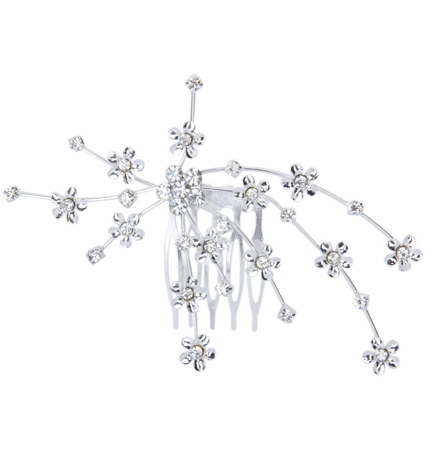 rieder Flower Comb Bridesmaid Crystal Rhinestone Style Wedding - Buy Online on GoSupps.com