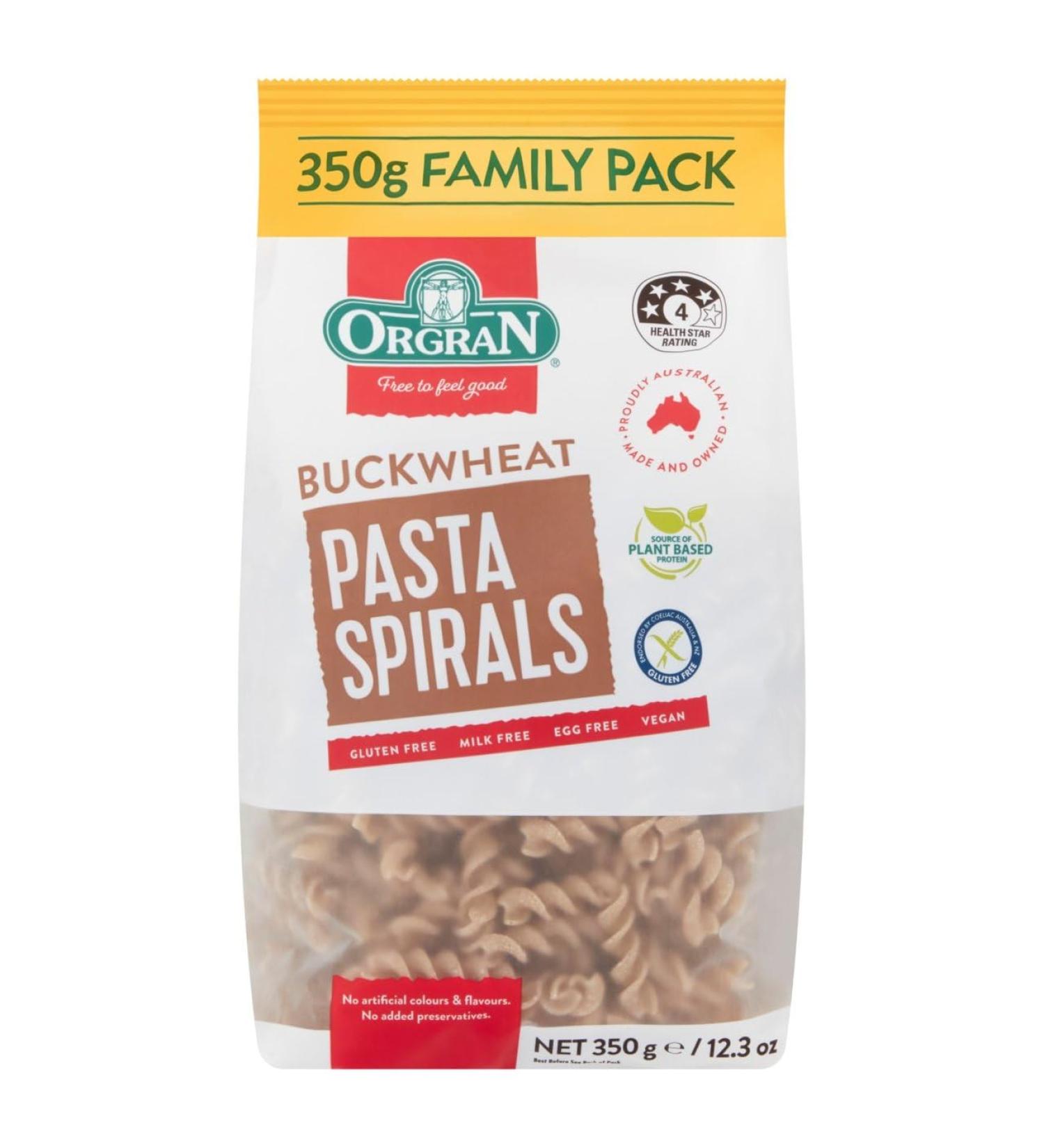 Orgran Orgran Buckwheat Pasta Spirals 350g (Pack of 5)