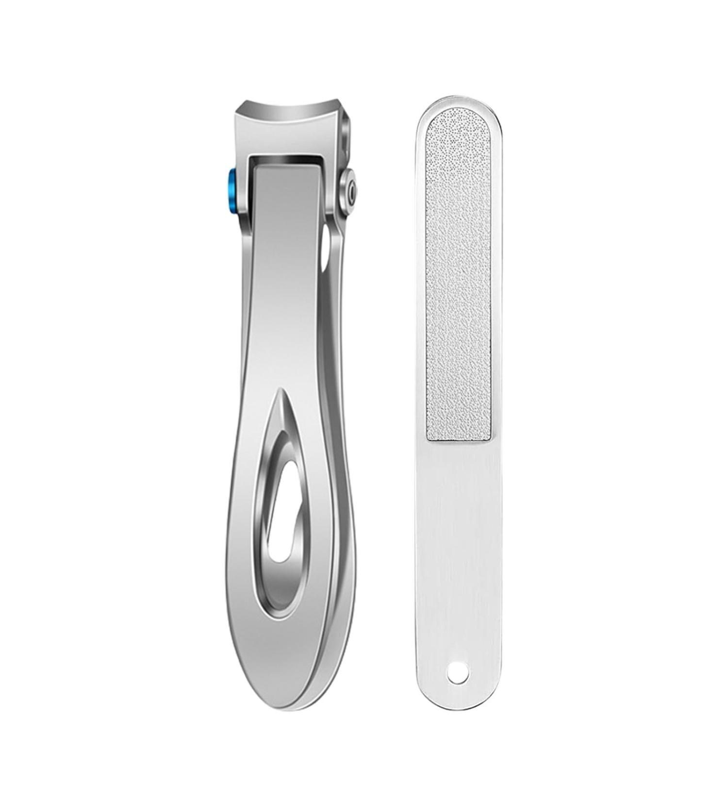 Bevel Head Nail Clippers - Heavy Duty Nail Clippers | Long Handle Nail Clippers with Metal Nail File | Ergonomic Nail Clippers with | Senior Toenail Clippers for Toenail Silver - Buy Online on GoSupps.com