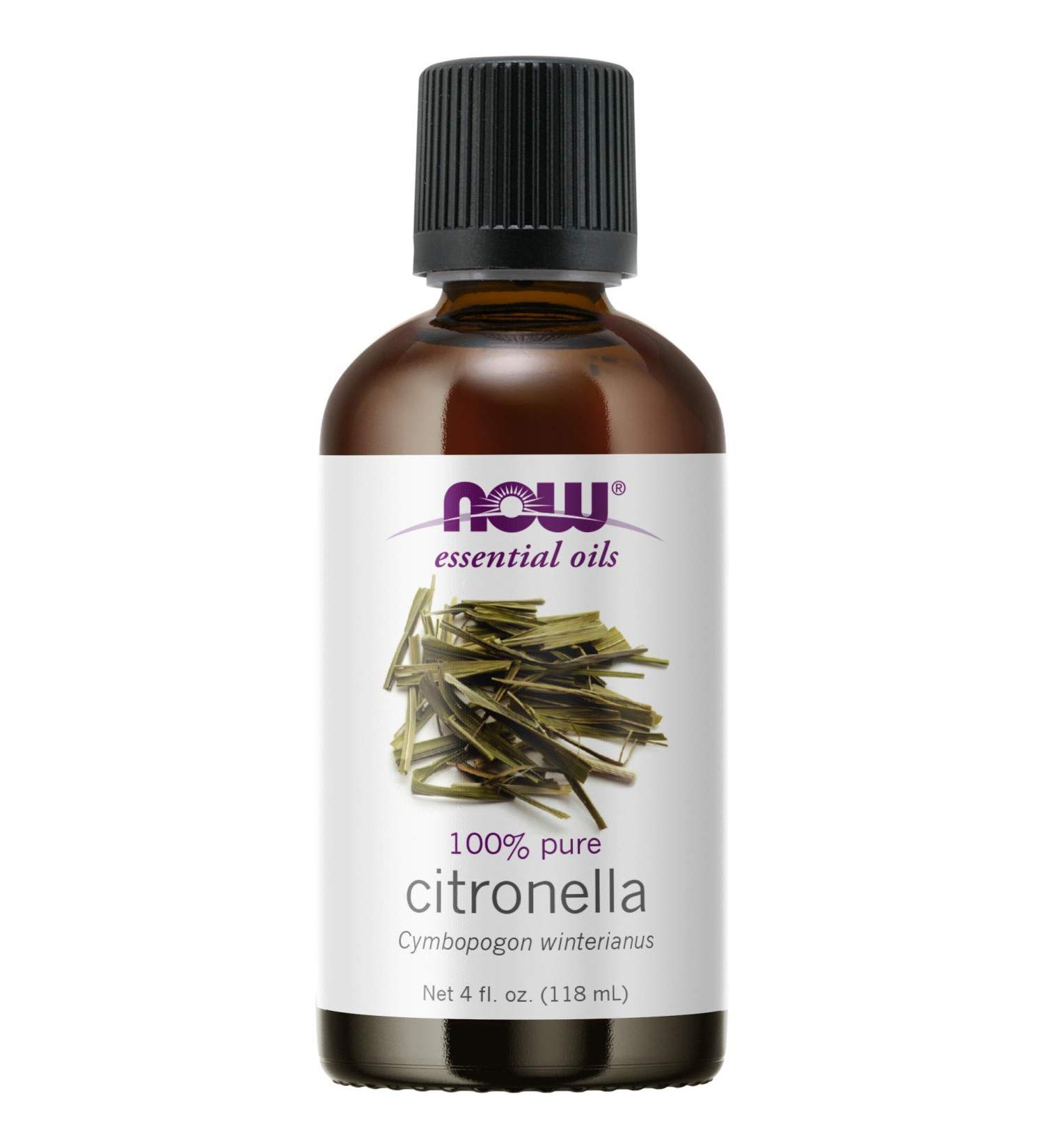 Now Foods Citronella Essential Oil 4 fl oz | Natural Bug Repellent & Aromatherapy - Buy Online on GoSupps.com