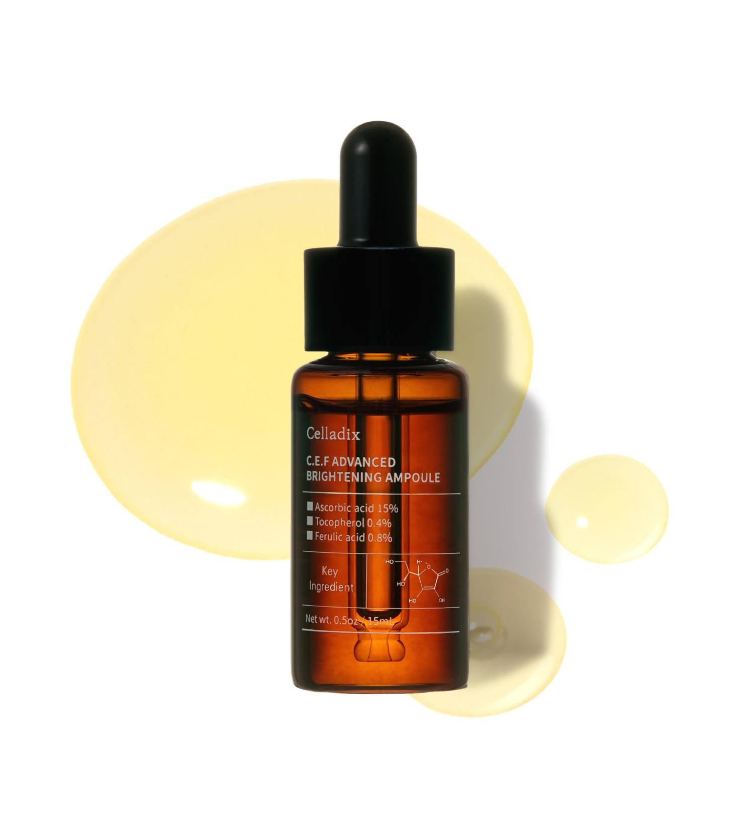 C.E.F Advanced Brightening Ampoule - Vitamin C E & Ferulic Acid Serum for Hydration | 0.5 fl.oz / 15ml - International Shipping Available - Buy Online on GoSupps.com