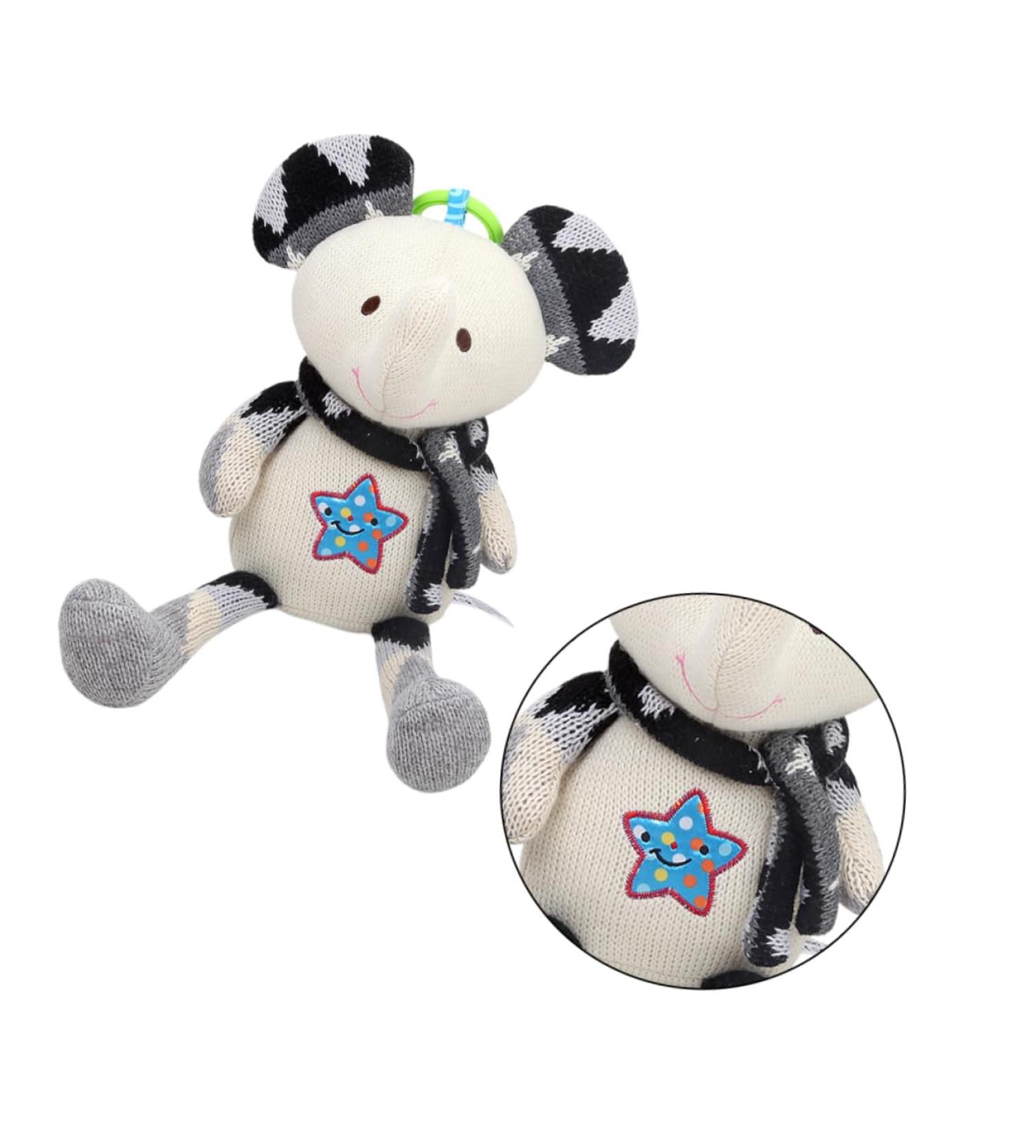Plush Hand Rattle for Newborns | Soothing Hanging Animal Dolls Perfect Baby Toys for International Shipping - Buy Online on GoSupps.com