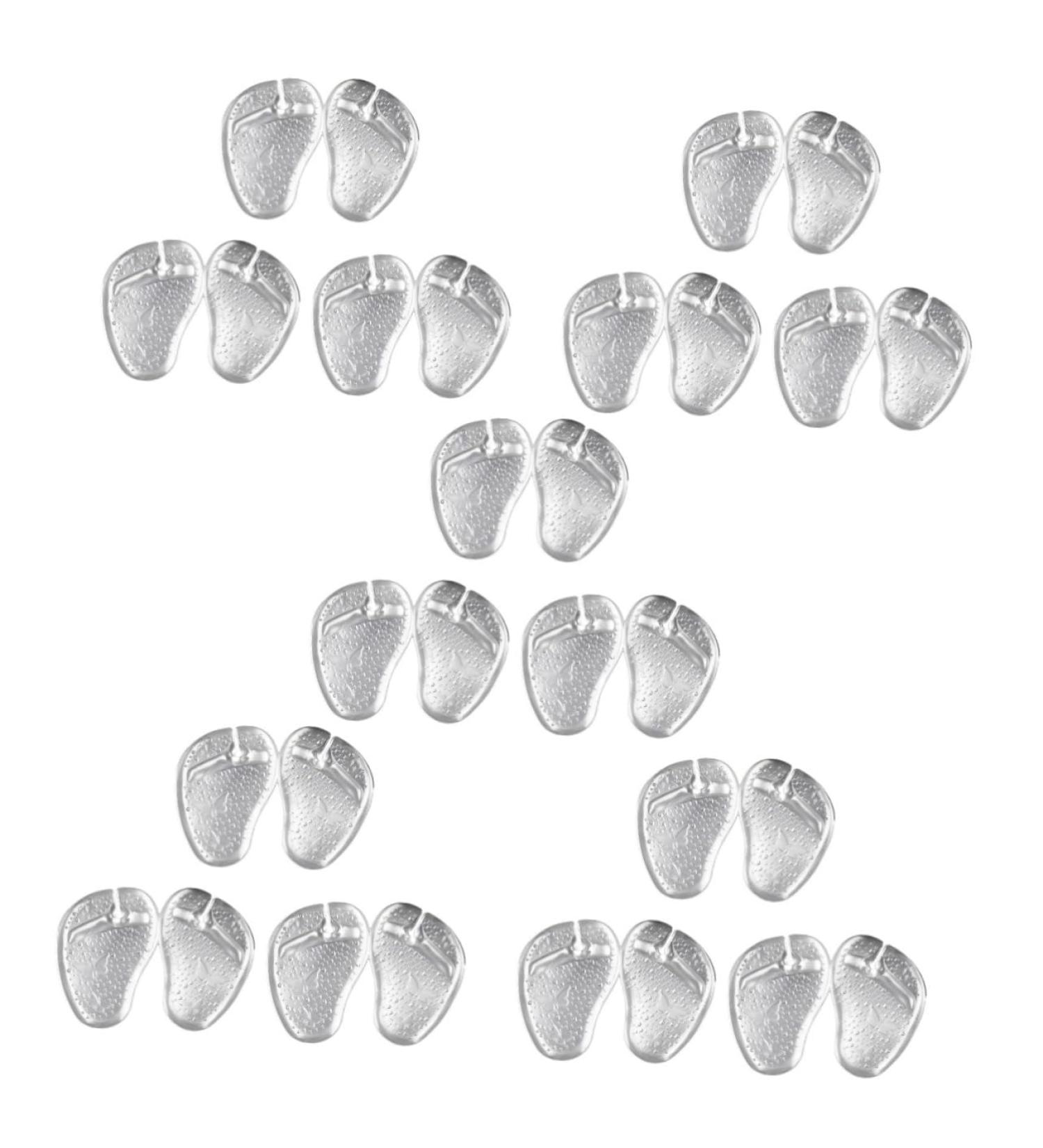 FOMIYES 15 Pairs Gel Forefoot Cushions - Reusable Sandal Inserts for Comfort & Support | Metatarsal Heel & Flip-Flop Pads - Buy Online on GoSupps.com