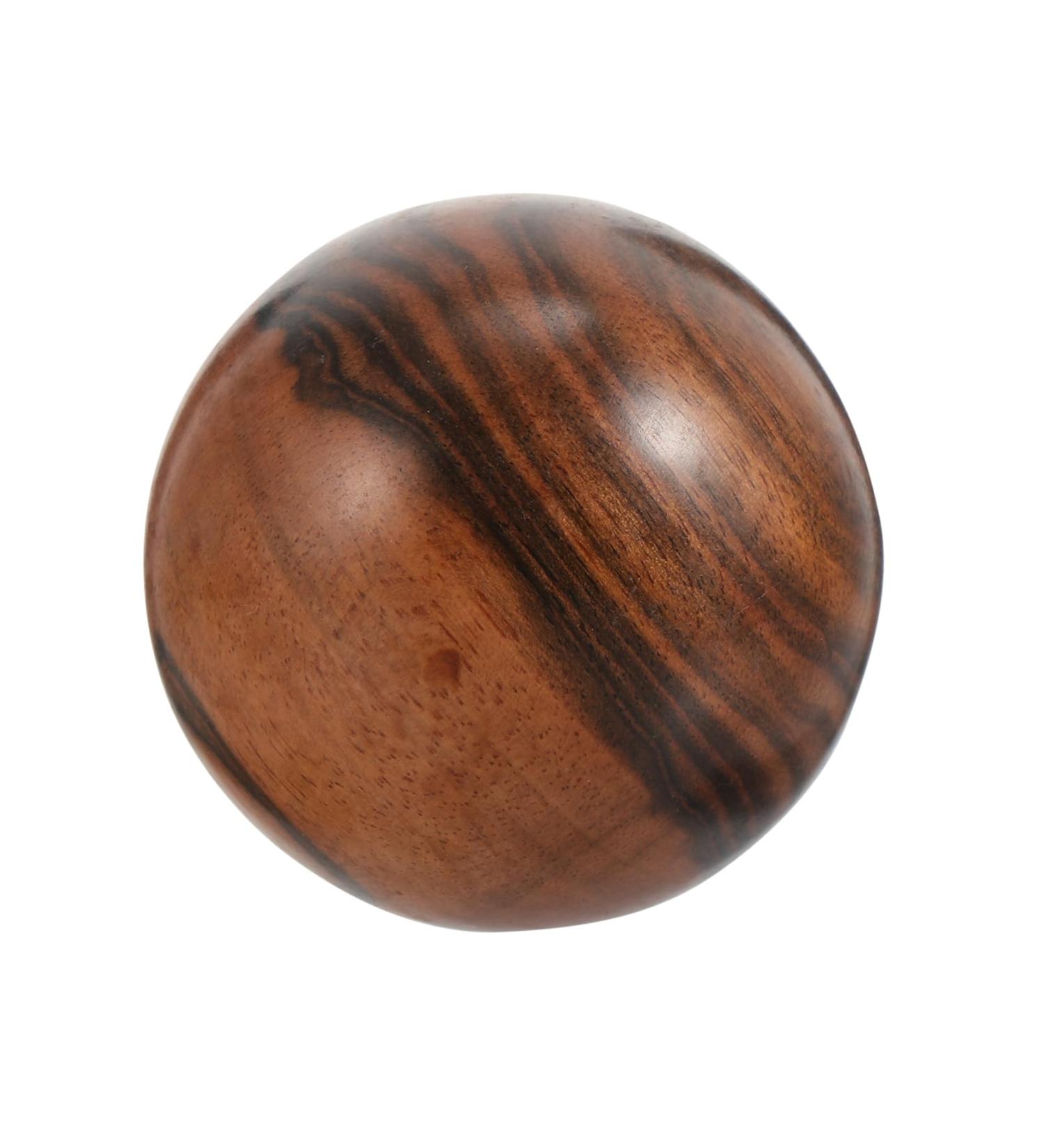 Shop Frcolor 2st Fitness Golfer Massage Balls - Wooden Handheld Therapy Balls for Seniors - Natural Ebony Texture 5.10x5.00cm - Buy Online on GoSupps.com