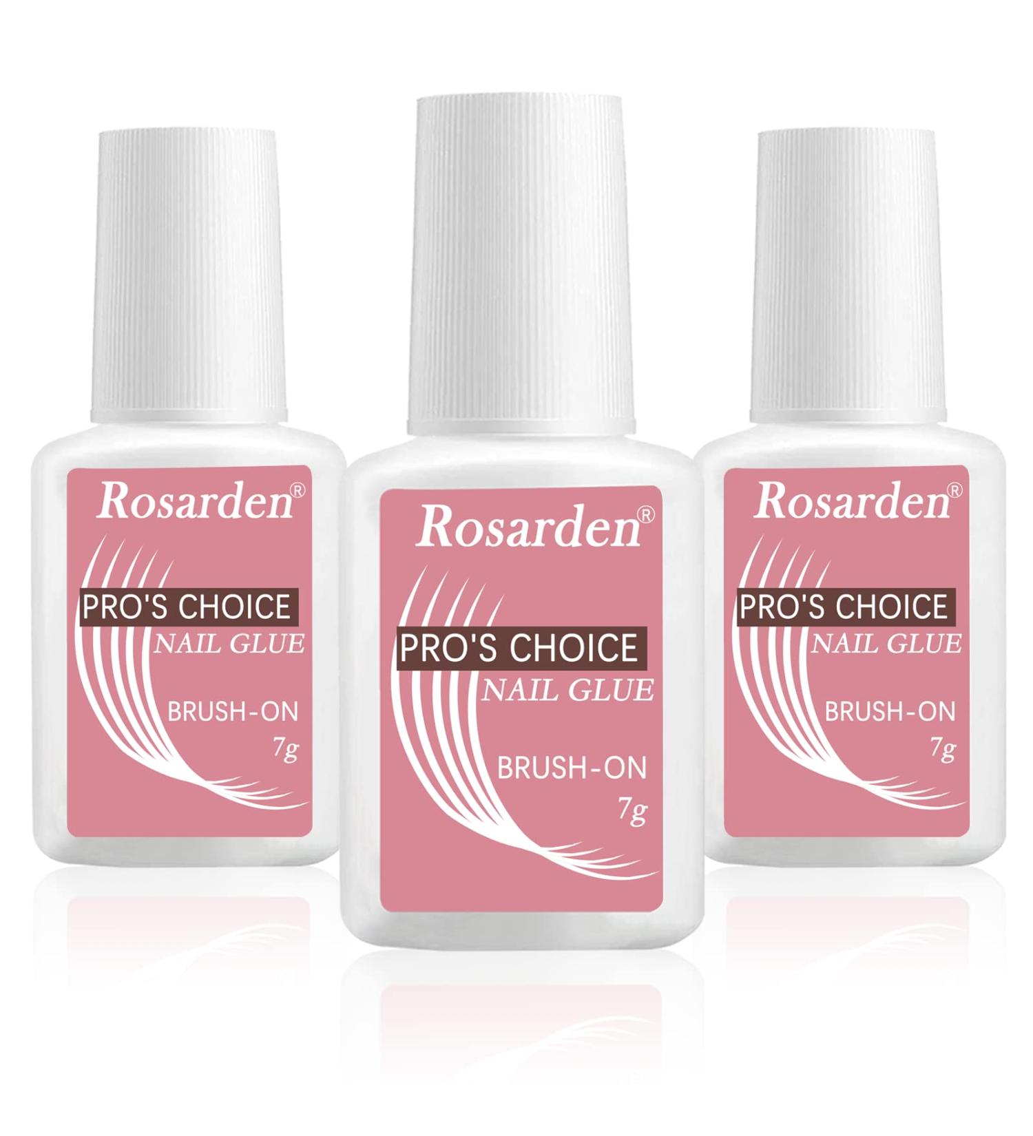 Rosarden Nail Glue for Acrylic Nails - Strong Adhesive for Press on Nails - 3PCS - Buy Online on GoSupps.com