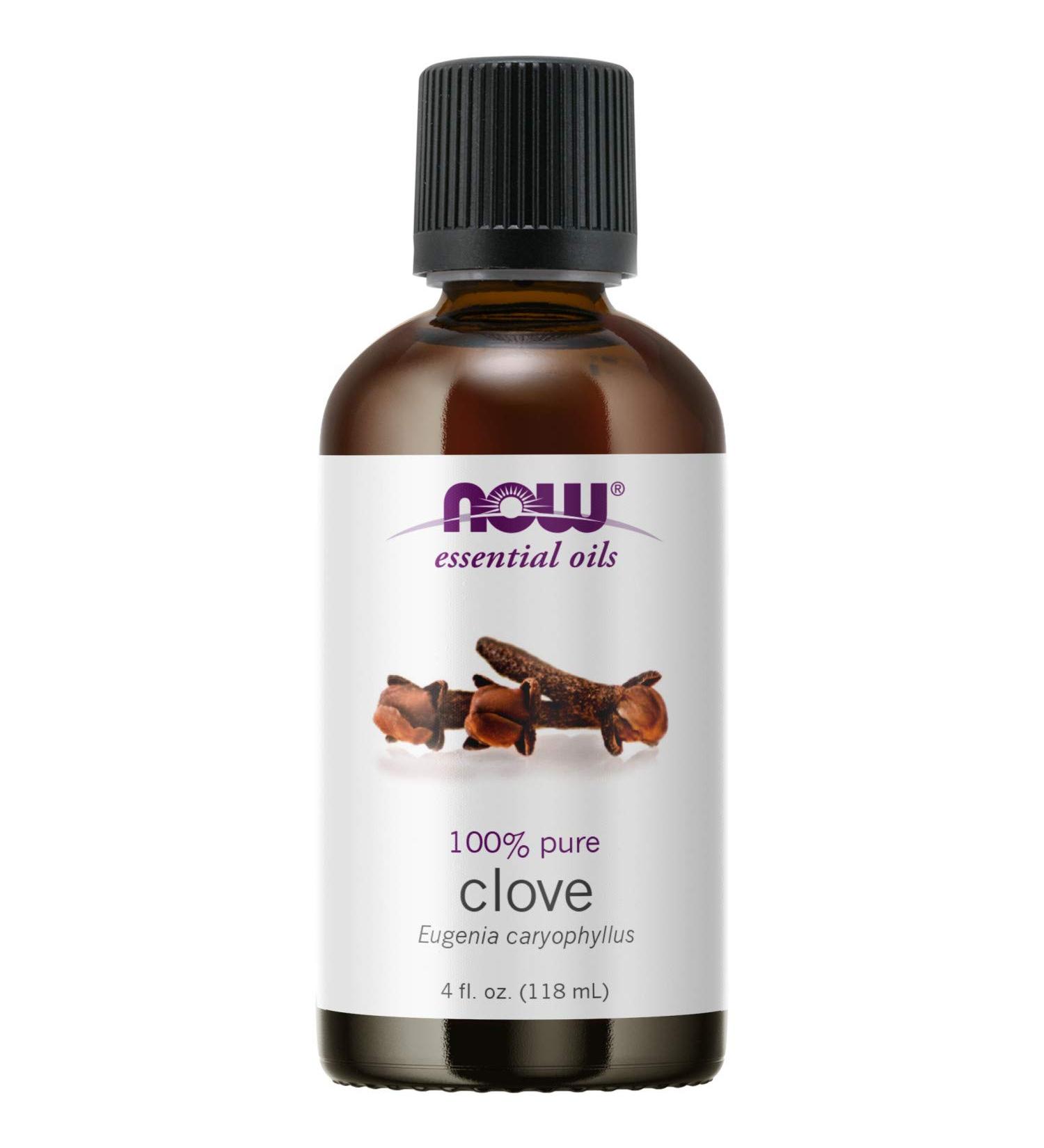 Now Foods Clove Essential Oil 4 fl oz - Pure & Natural Aromatherapy - Buy Online on GoSupps.com