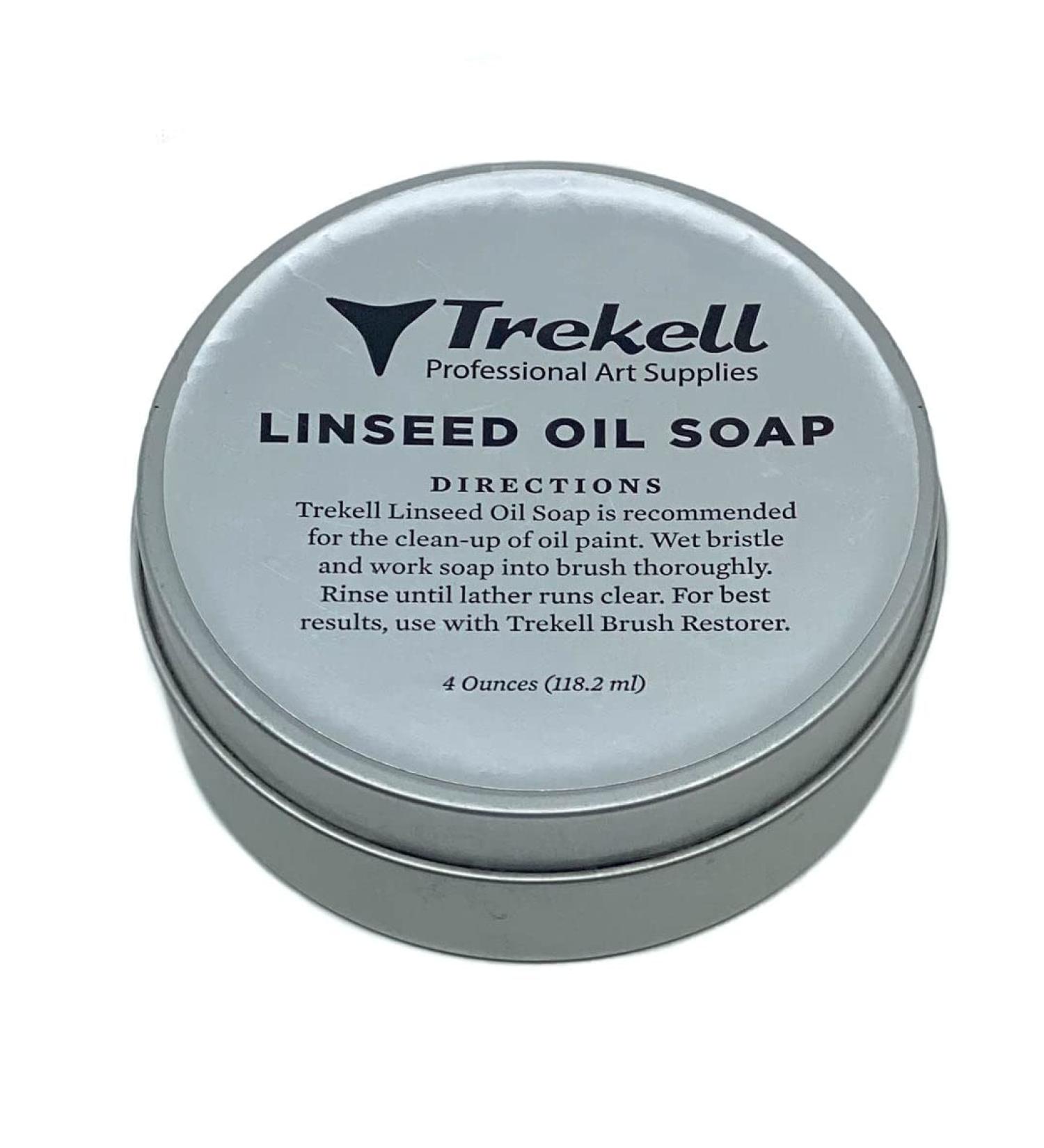 Trekell 4oz Linseed Oil Paint Brush Cleaner - Solvent-Free Artist Brush Soap for Oil Paints - Buy Online on GoSupps.com