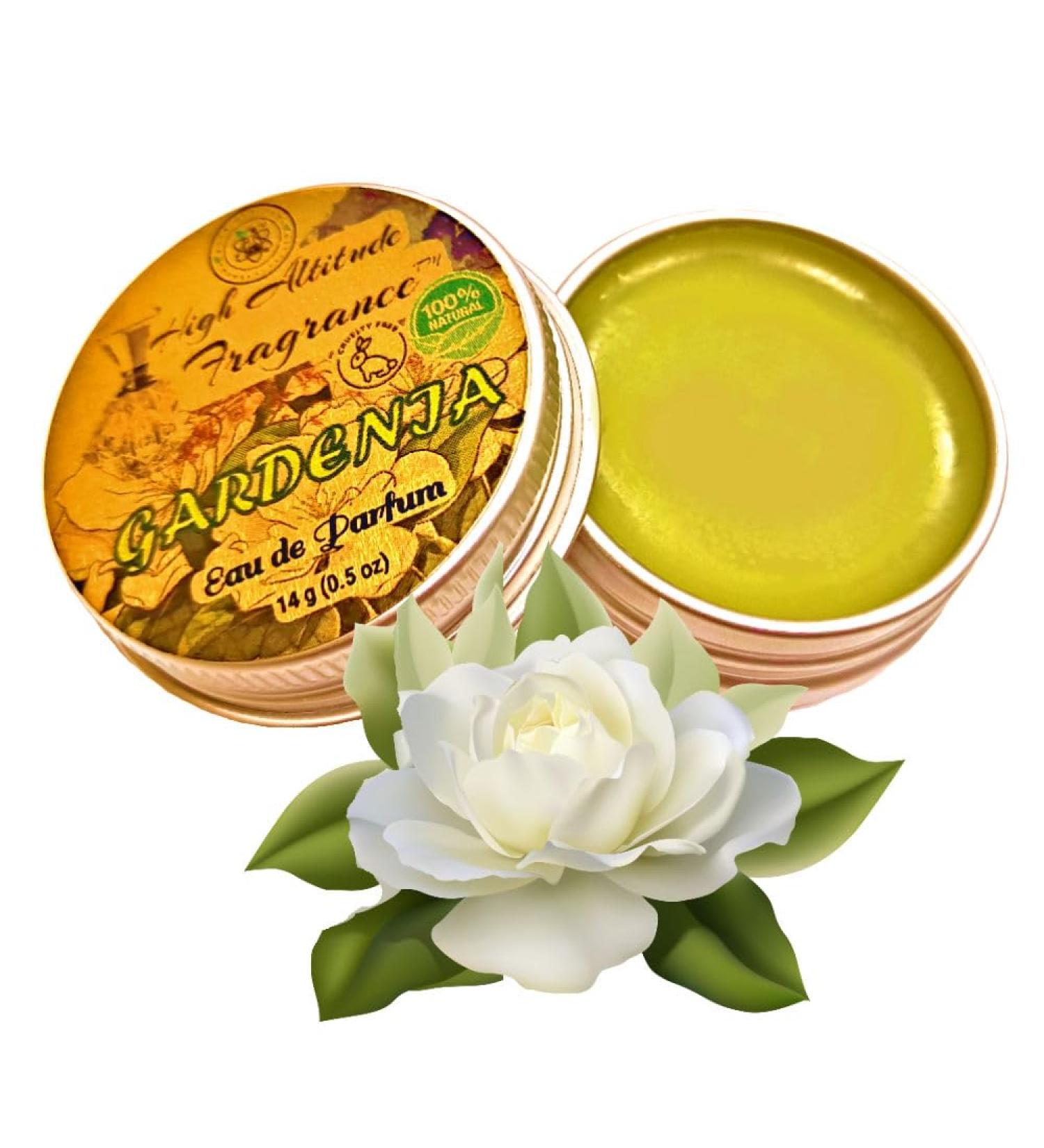 GARDENIA Perfume - Eau de Parfum - Solid Balm - Natural Essential Oils Aromatherapy Fragrance- (Gardenia Grandiflora Frangipani Jasmine Lily Champaca) Travel Party Gifts-0.5oz - Buy Online on GoSupps.com