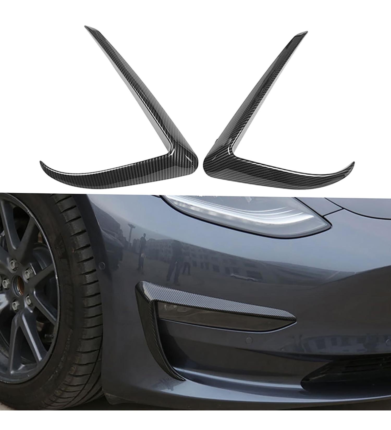  Acouto Acouto 2 Pieces Front Fog Light Eyebrow Eyelid Cover Trim Black Suitable for Model 3 and Your Fog Light 3 Fit Surface Car Large Model for EyebrowFront - Buy Online on GoSupps.com