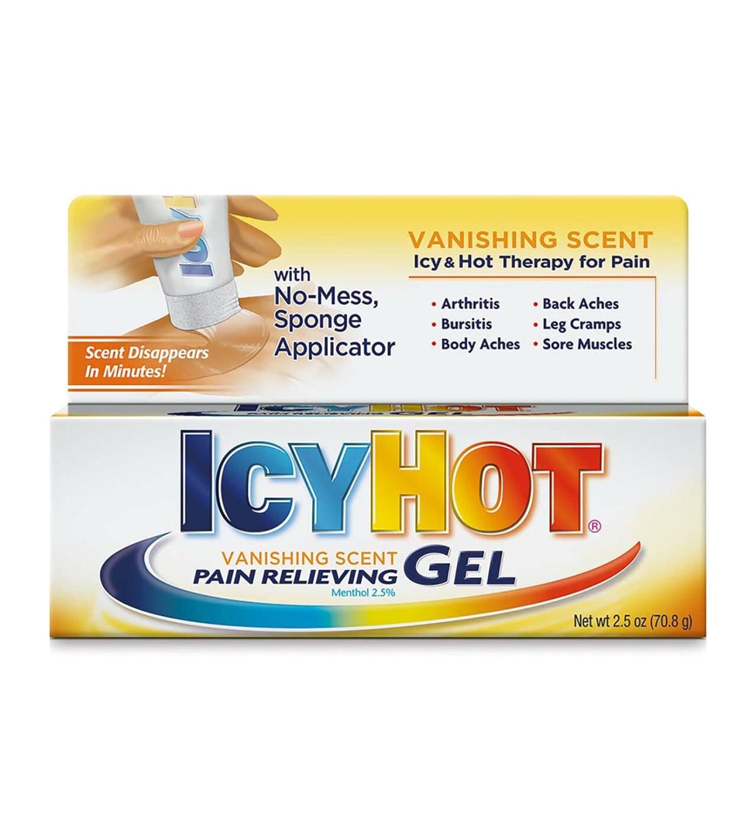 Icy Hot Vanishing Gel 2.5oz - Maximum Pain Relief Gel for Fast Relief | International Shipping Available - Buy Online on GoSupps.com