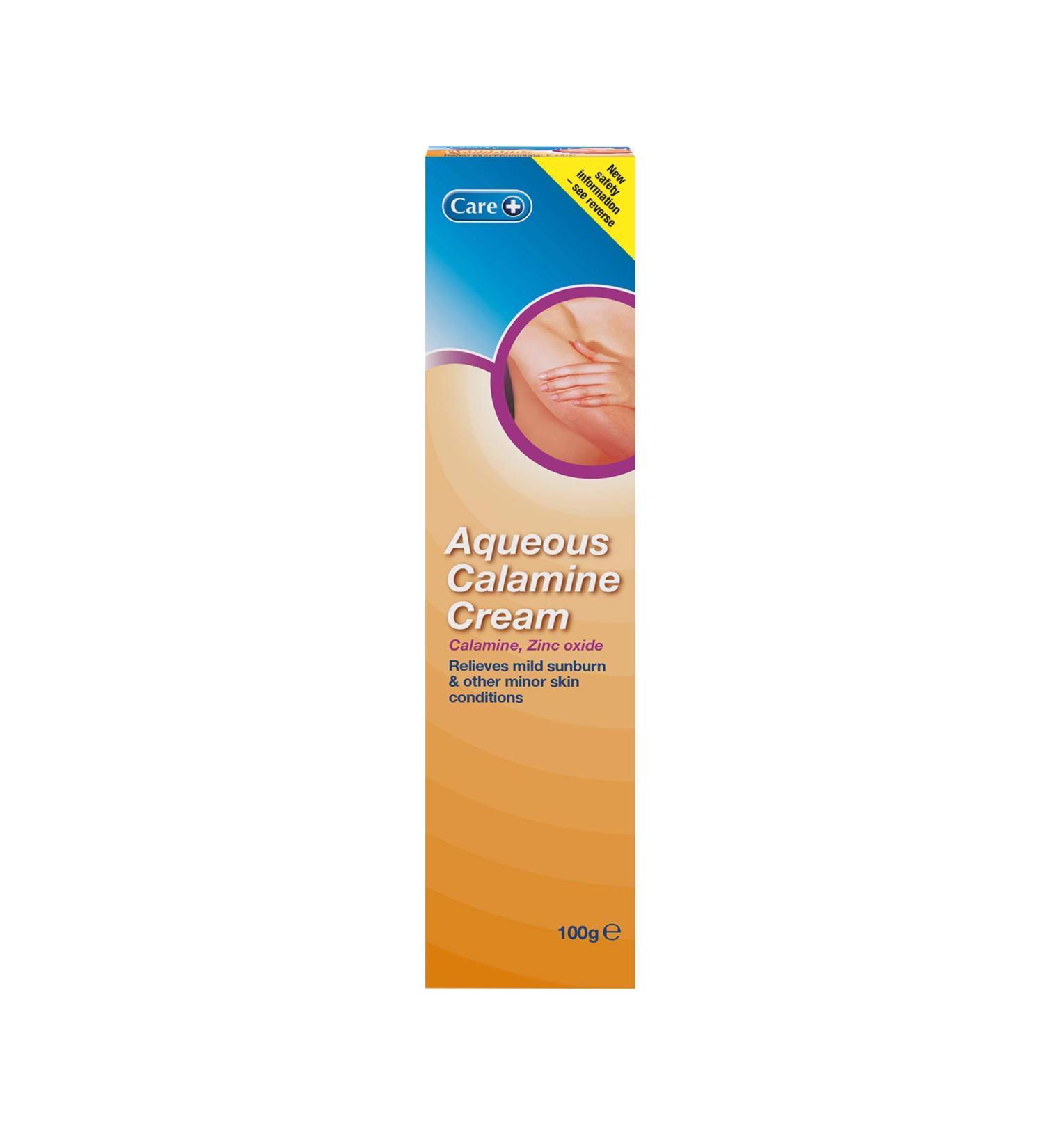 Care Aqueous Calamine Cream 100 - Soothes Mild Sunburn & Skin Conditions - Buy Online on GoSupps.com