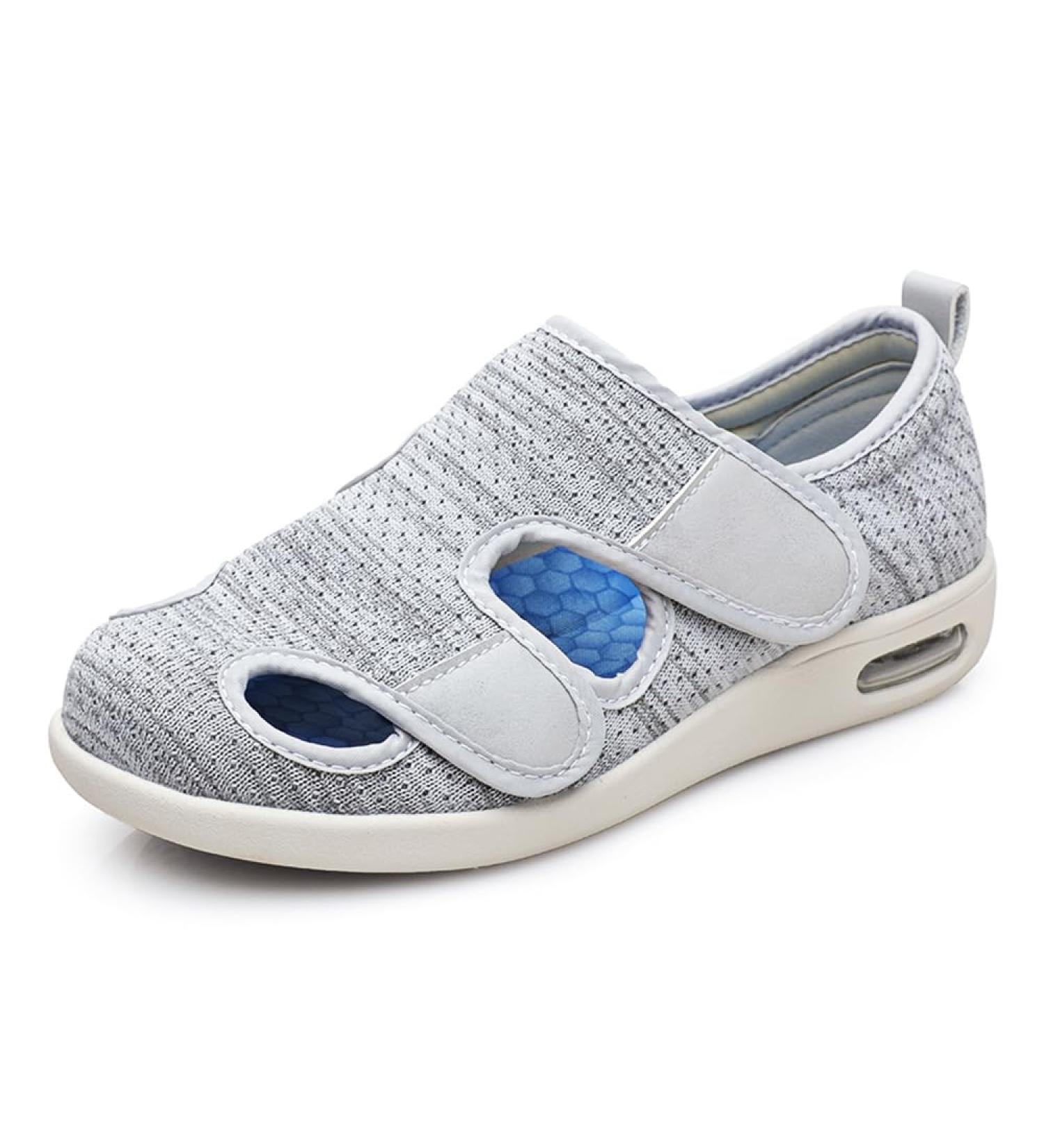 Homesally Diabetic Shoes for Men and Women - Orthopaedic Slippers for Diabetic Feet - Wide Width Walking Sneakers - Lightweight Outdoor Footwear (44.5EU/Label 48, Light Grey) - Buy Online on GoSupps.com
