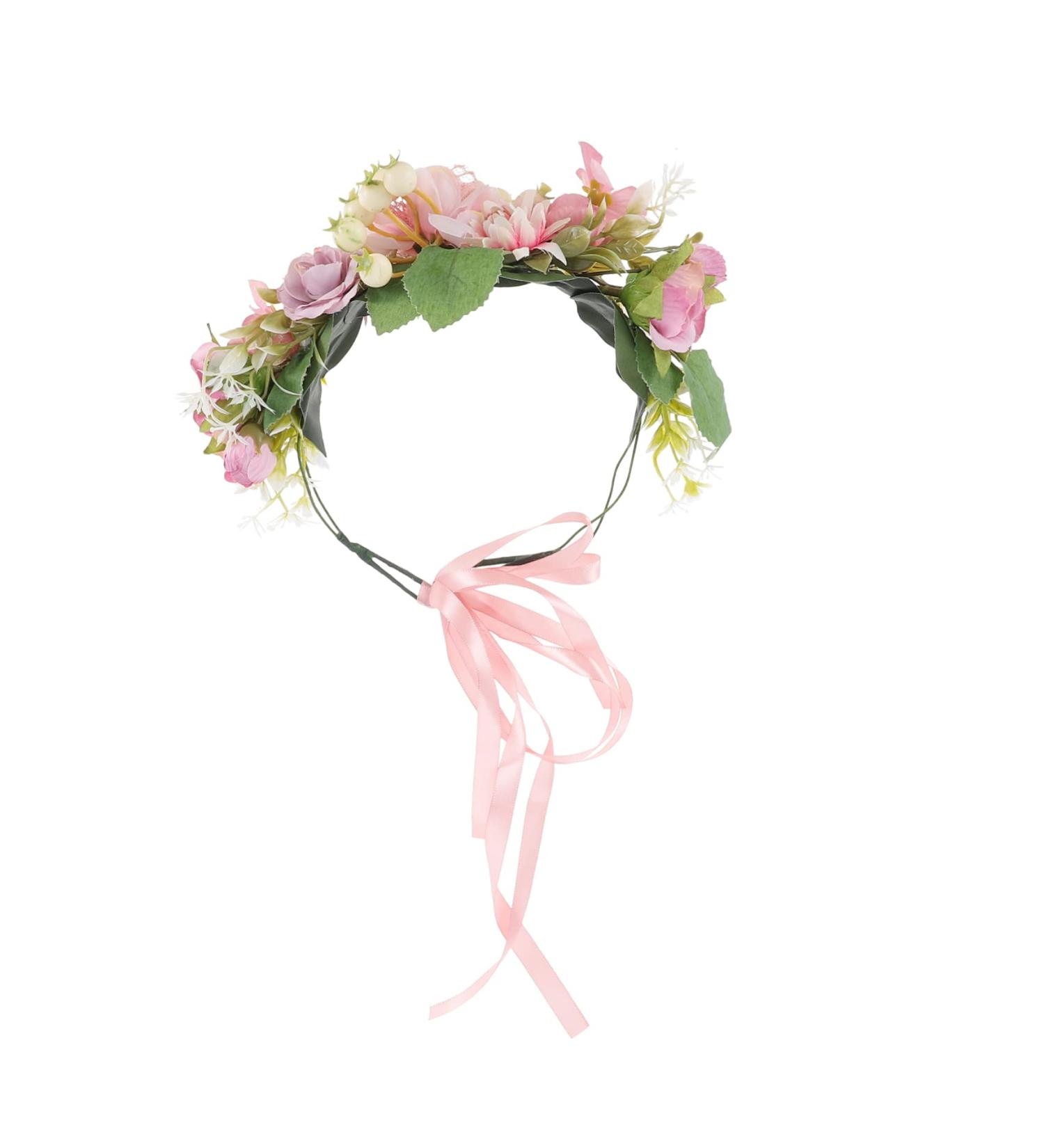 FOYTOKI Bridal Flower Headband Flower Crown for Flower Crown Hairband Bride Flower Crown Flower Crown for Women Flower Crown Garland Floral Crown Bridal Flower Crown - Buy Online on GoSupps.com