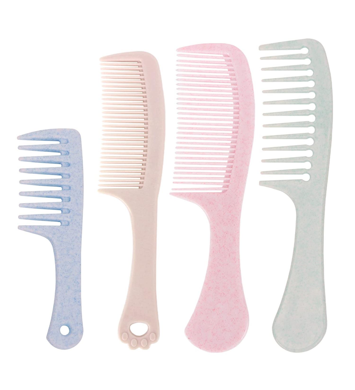 EBTOENM Professional Hair Comb Set - 4 Pack Colorful Rat Tail Curly Comb for Women & Men - Buy Online on GoSupps.com