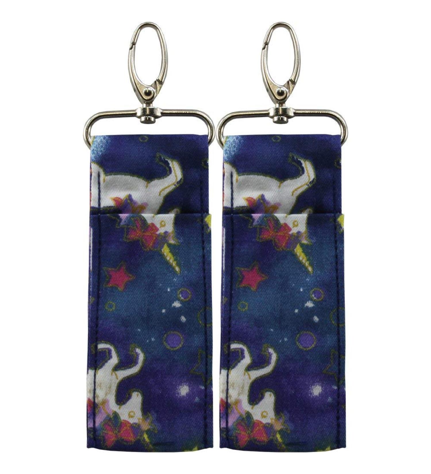 Buy Birdz 2 UNICORN Patterned Lip Balm Holsters | Stylish Lipstick Holders with Metal Clip - Perfect for International Shipping - Buy Online on GoSupps.com