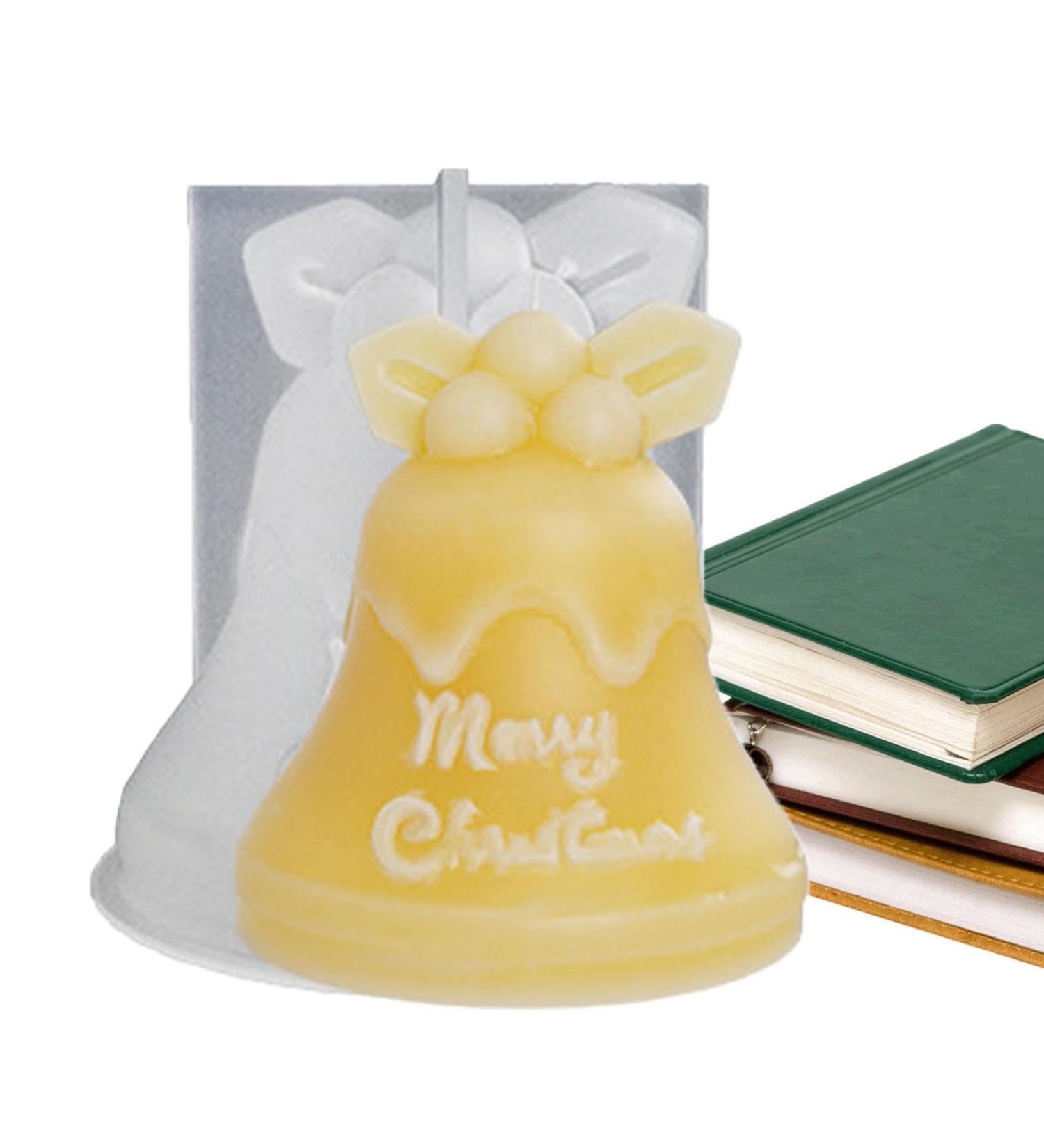ISCORK Silicone Molds Handmade 3D Silicone Mold with Snowman 3D Ornaments Mold Creative and Tear-Resistant for Jelly DIY Crafts Cake Christmas Bells - Buy Online on GoSupps.com