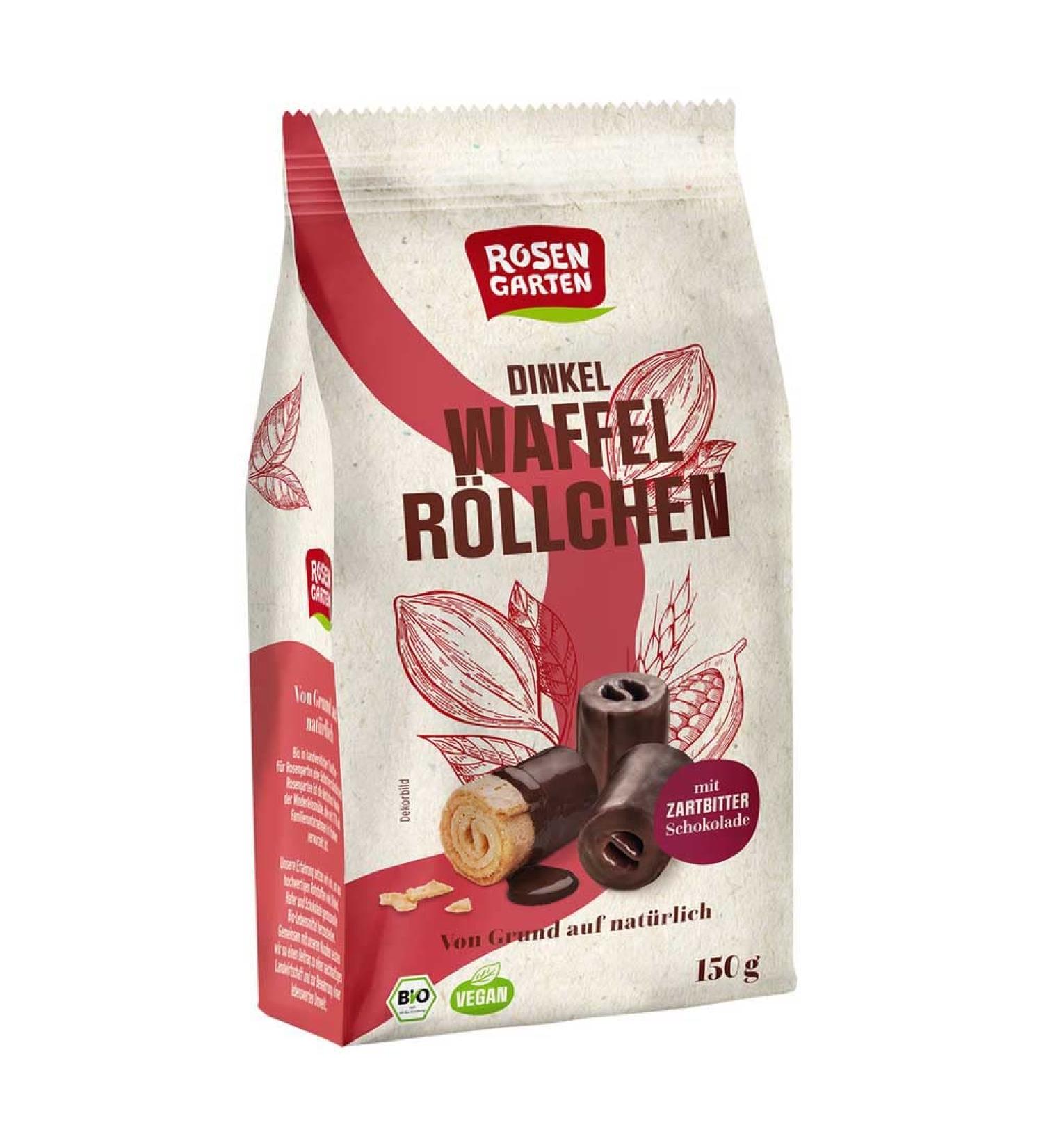 Rosengarten Rosengarten Spelt Waffle Rolls 150g (1)
