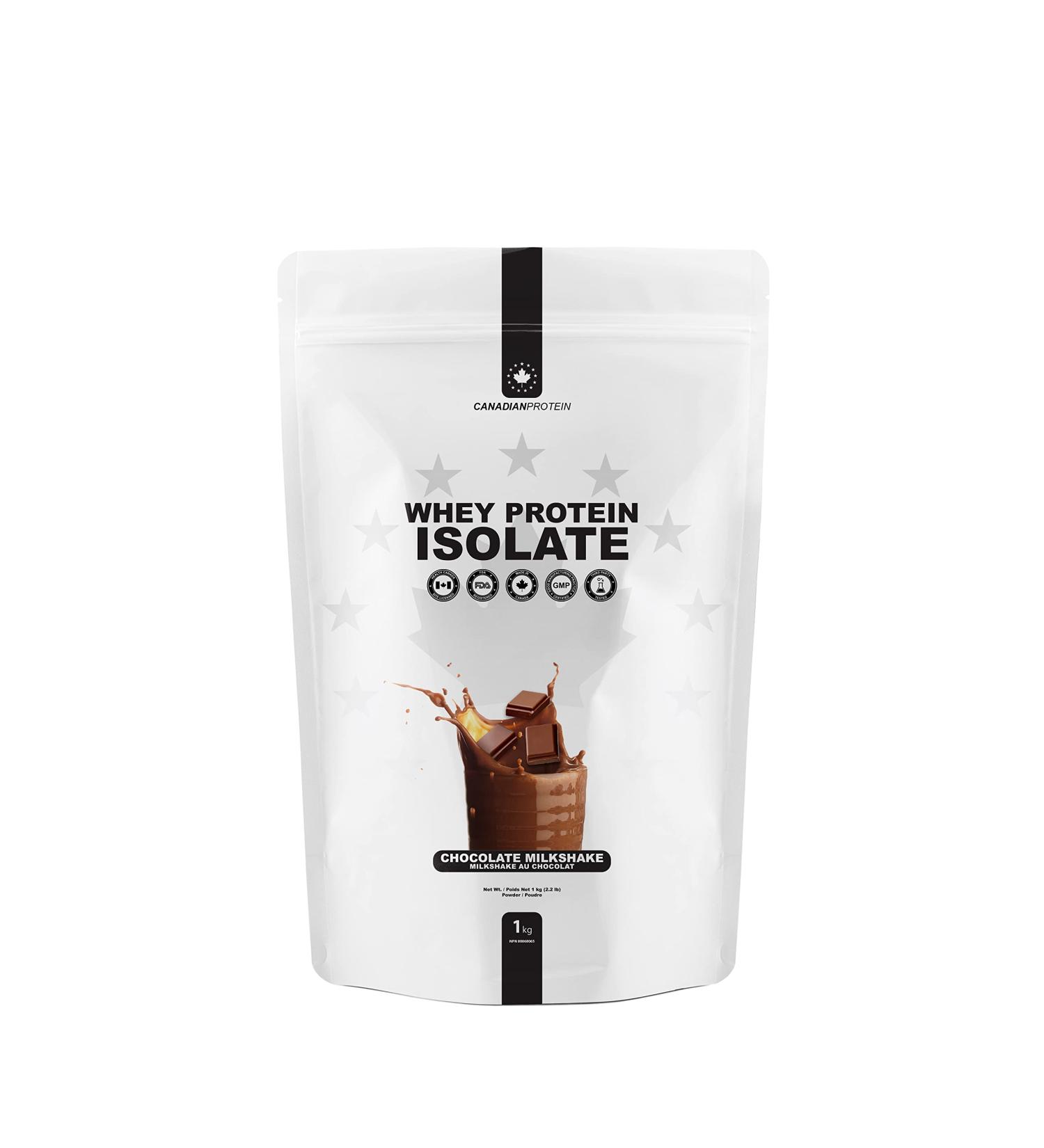 Canadian Protein Whey Isolate 29g of Protein | 1 kg of Chocolate Milkshake Flavoured Protein Powder Rich in BCAA Amino Acids - Buy Online on GoSupps.com