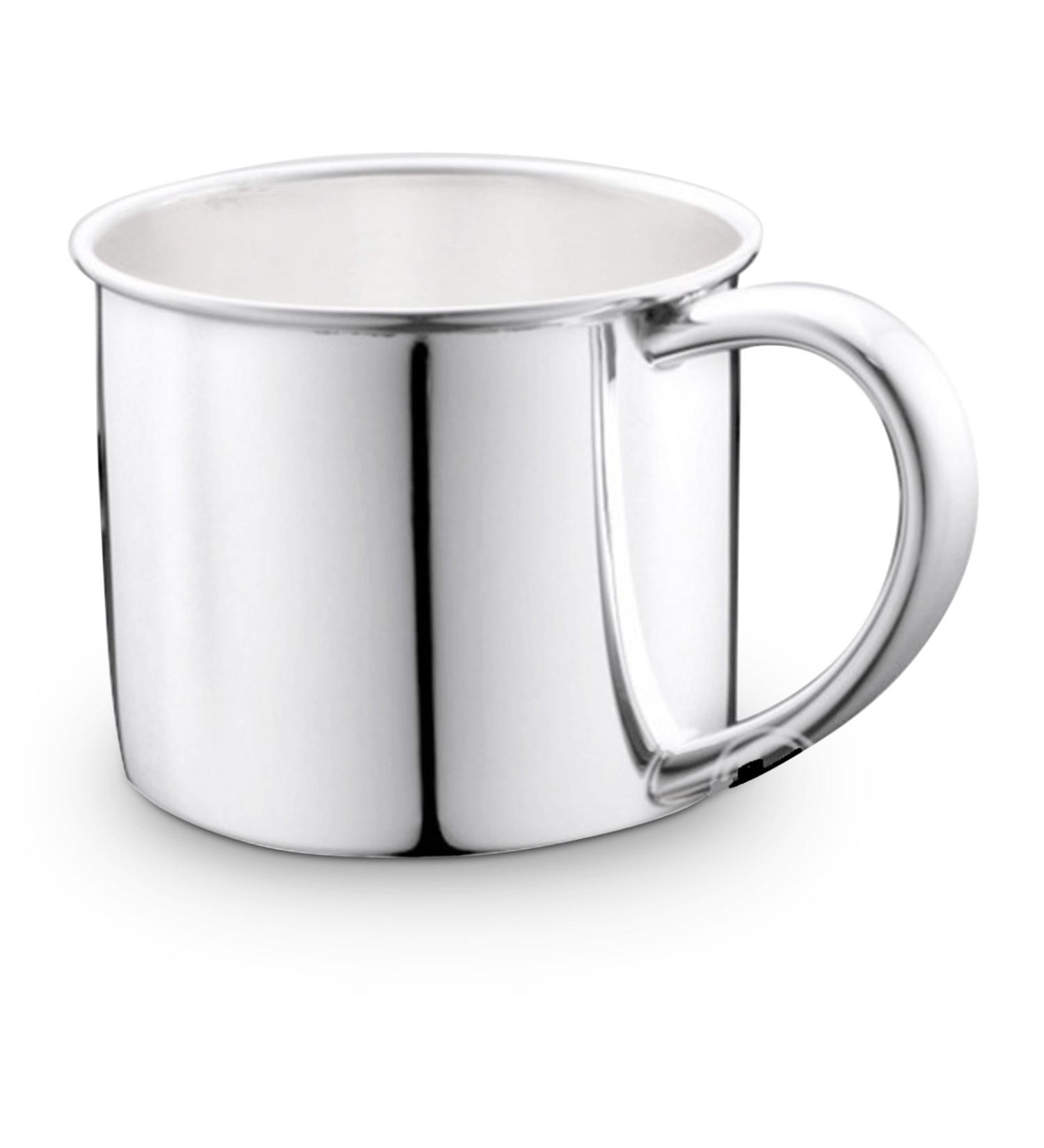 Cunill Silver Plain Baby Cup in Silver Plate  Large Size