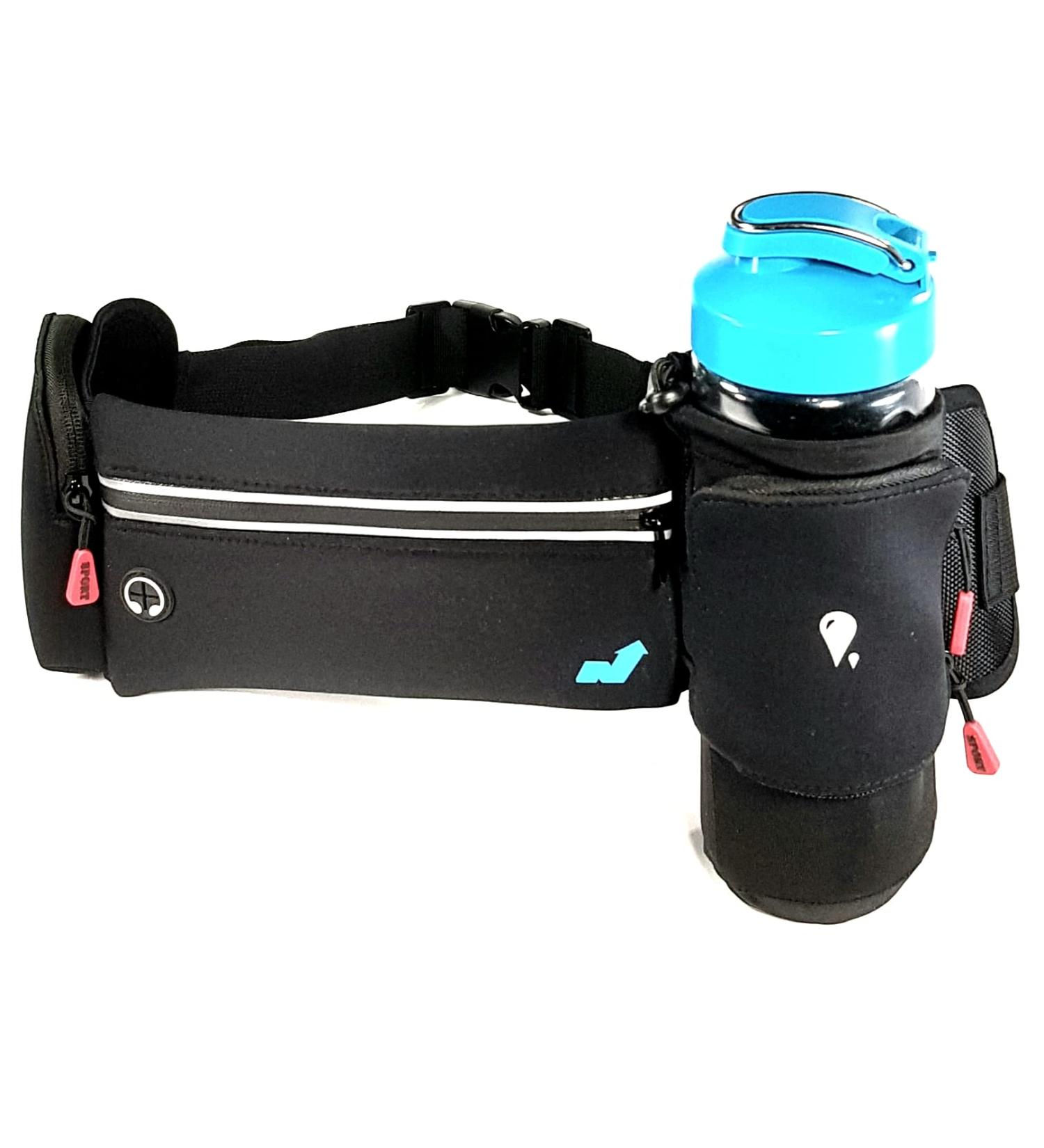 Generic Running Belt- Fanny Pack with Water Bottle Holder For Men &Women-Sport Pouch Belt for Fitness Jogging-Hiking-Travel-Cycling- Running Fanny Pack-No Bounce- Waterproof + Head Band  Fecompany - Buy Online on GoSupps.com