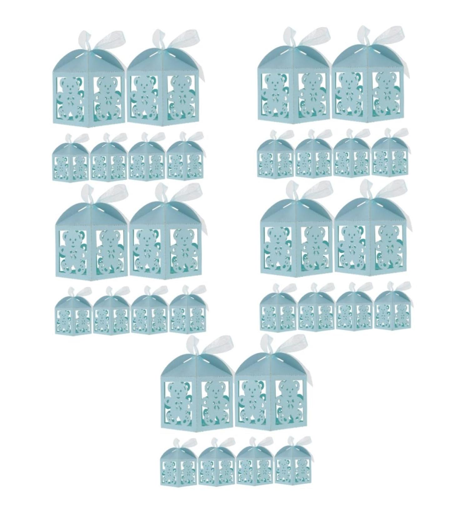 HOMSFOU 250 pcs manual wedding candy cases bride packing box carton candy box Christmas soap box candy gift cloth biscuit box wedding macaron box chocolate candy gift gift candy hollow - Buy Online on GoSupps.com
