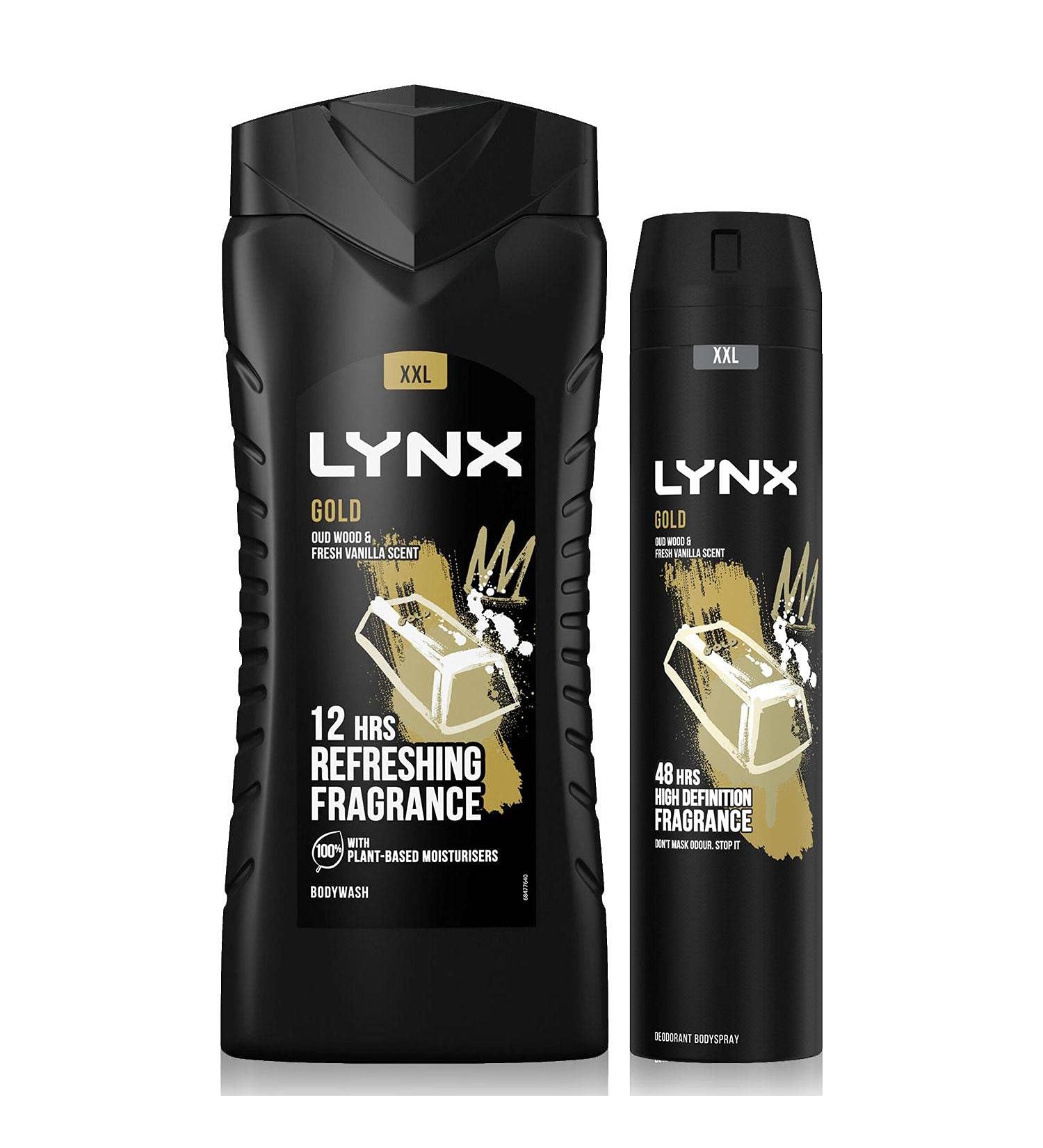Lynx 12 Hour Refreshing Gold Shower Gel 500 with Lynx 48 Hour Fresh Gold Body Spray 250ml Leaving you smelling great Dermatologically Tested Keep Smelling Irresistible! - Buy Online on GoSupps.com