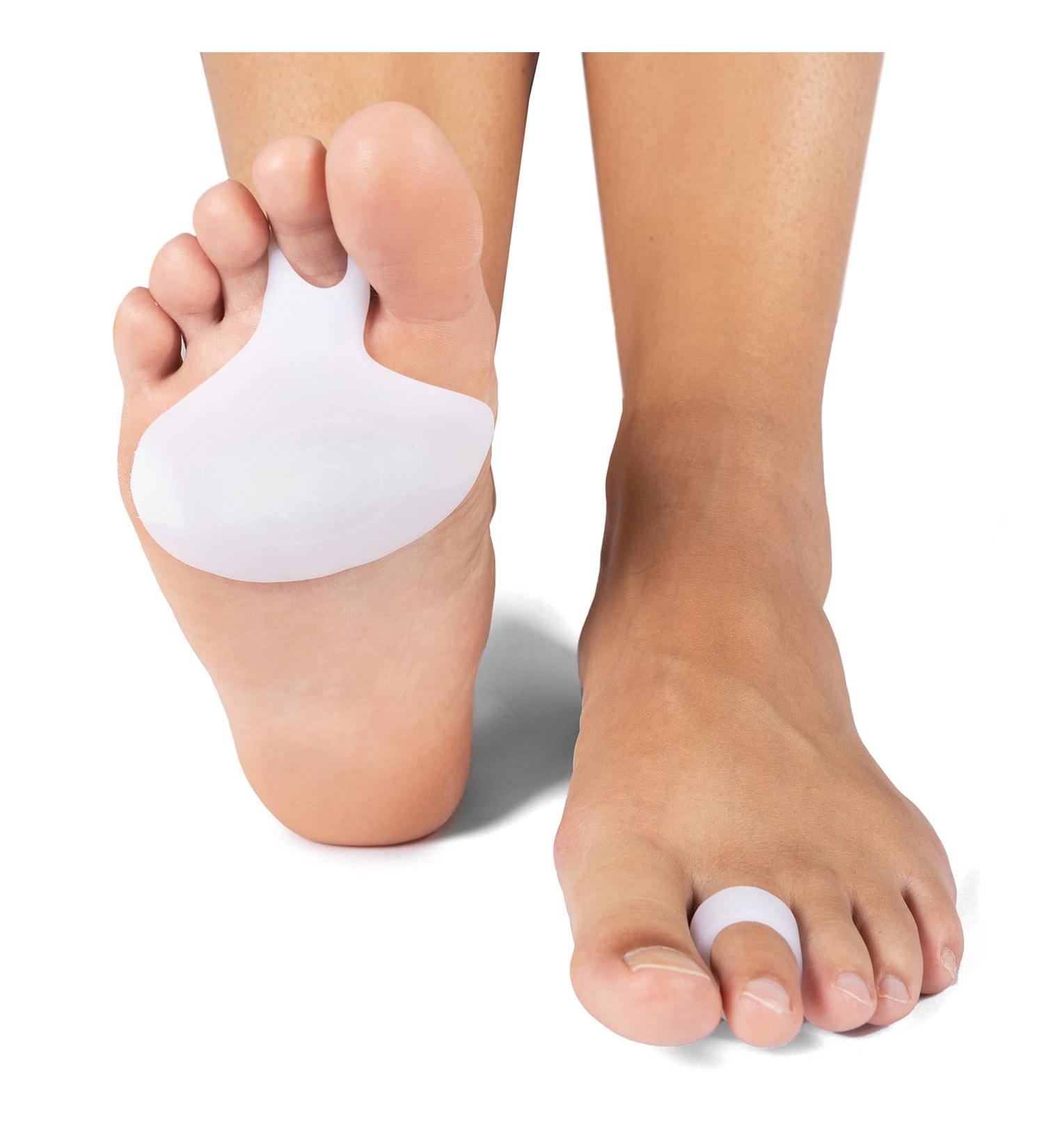 Dunimed Forefoot Cushion with Toe Loop - Softgel Pain Relief - Reduce Forefoot Pain & Pressure - One Size Fits All - Buy Online on GoSupps.com