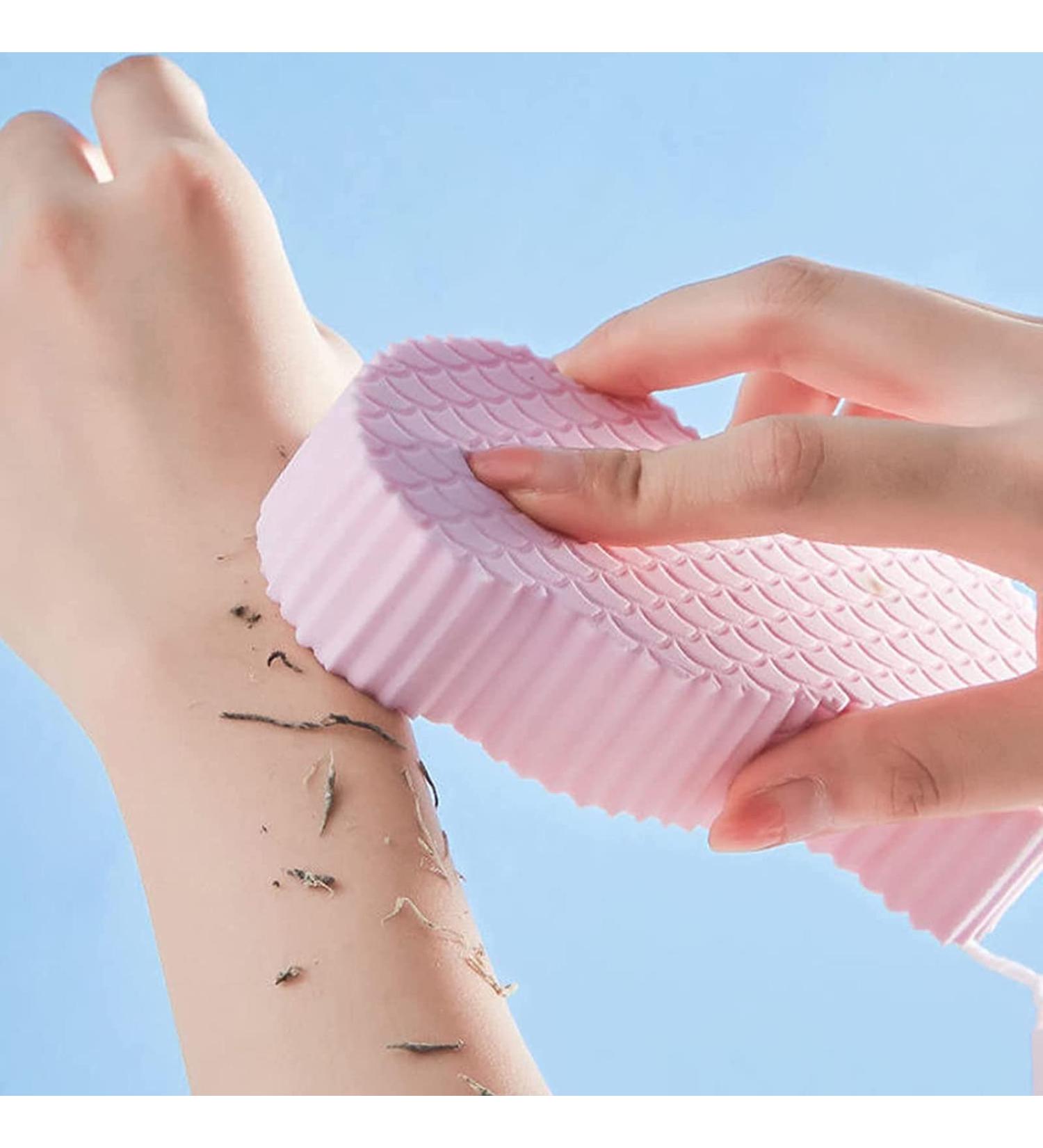 Ultraic Fish Scales 3D Shower Sponge - Gentle Peeling & Deep Cleaning for All Ages | Pink Spa Bath Accessory - Buy Online on GoSupps.com