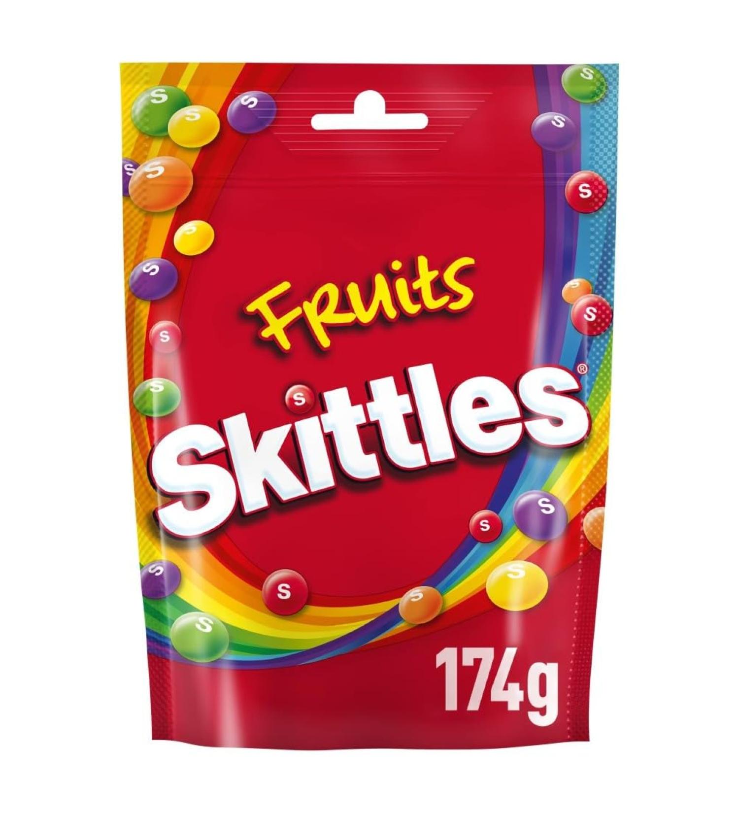 SKITTLES - Bonbons Go t Fruits - Cassis Citron Citron vert Orange & Fraise - 174g - Buy Online on GoSupps.com