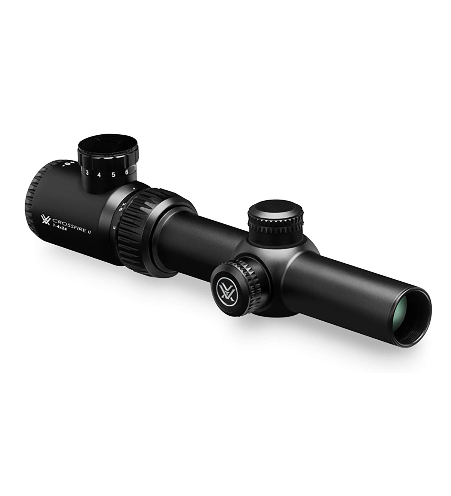 Vortex Optics Crossfire II 1-4x24 Riflescope, V-Brite Illuminated | Adjustable Objective, Second Focal Plane, 30mm Tube - Buy Online on GoSupps.com