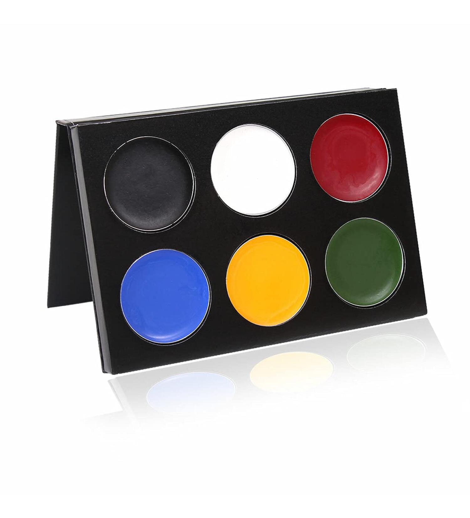 Mehron Mask Cover Palette - Bold | Premium Face Makeup for Stage Film & Cosplay Worldwide - Buy Online on GoSupps.com