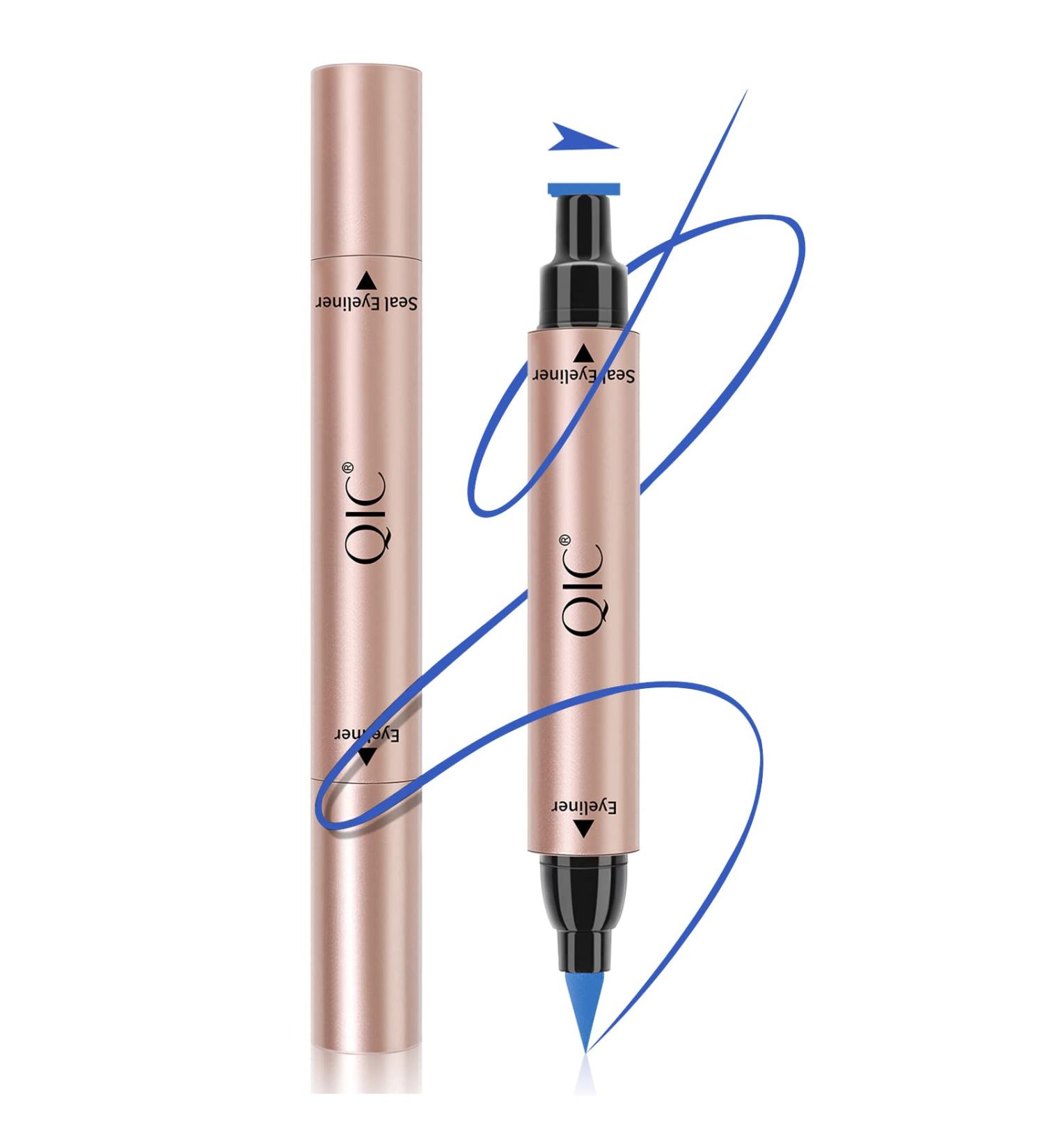 DekRion Winged Eyeliner Stamp Skyblue Liquid Liner - Waterproof, Long-lasting Eye Makeup (1PC) - Buy Online on GoSupps.com