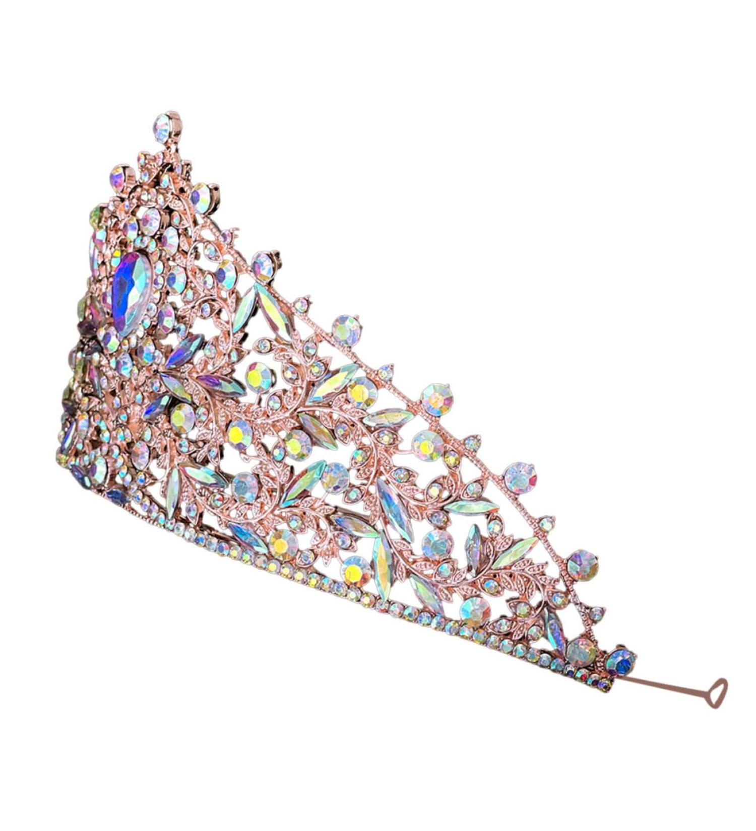 Crown Headband Crown Crowns for Women Wedding Hair Accessories Crown for Women Bridal Crown Bachelorette Crown Wedding Crown for Bride Crown for Bride Wedding Rhinestone Headband 17.00X17.00X9.00CM Golden - Buy Online on GoSupps.com