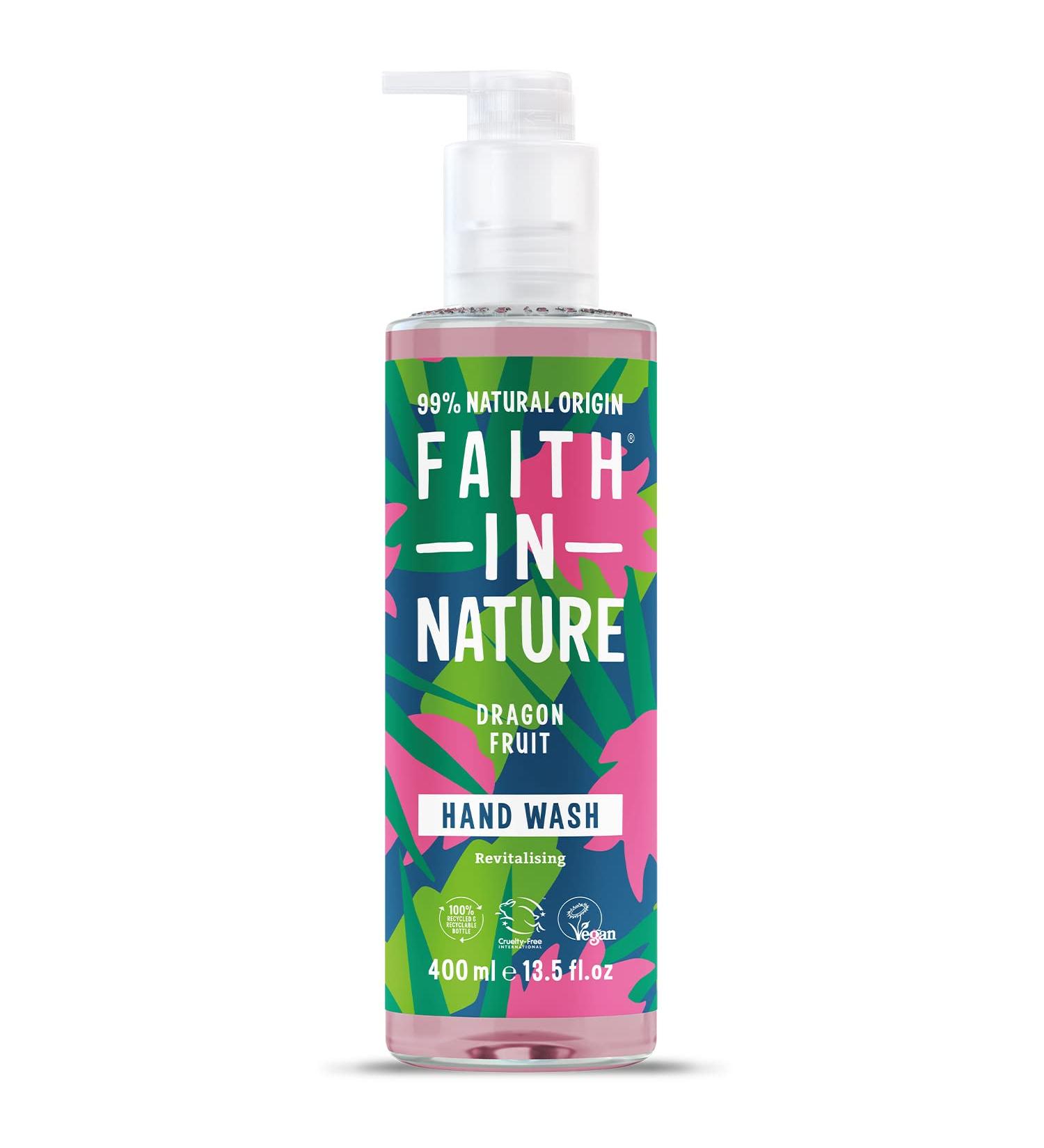 Faith In Nature Dragon Fruit Hand Wash - Revitalising, Vegan & Cruelty-Free - 400ml - Buy Online on GoSupps.com