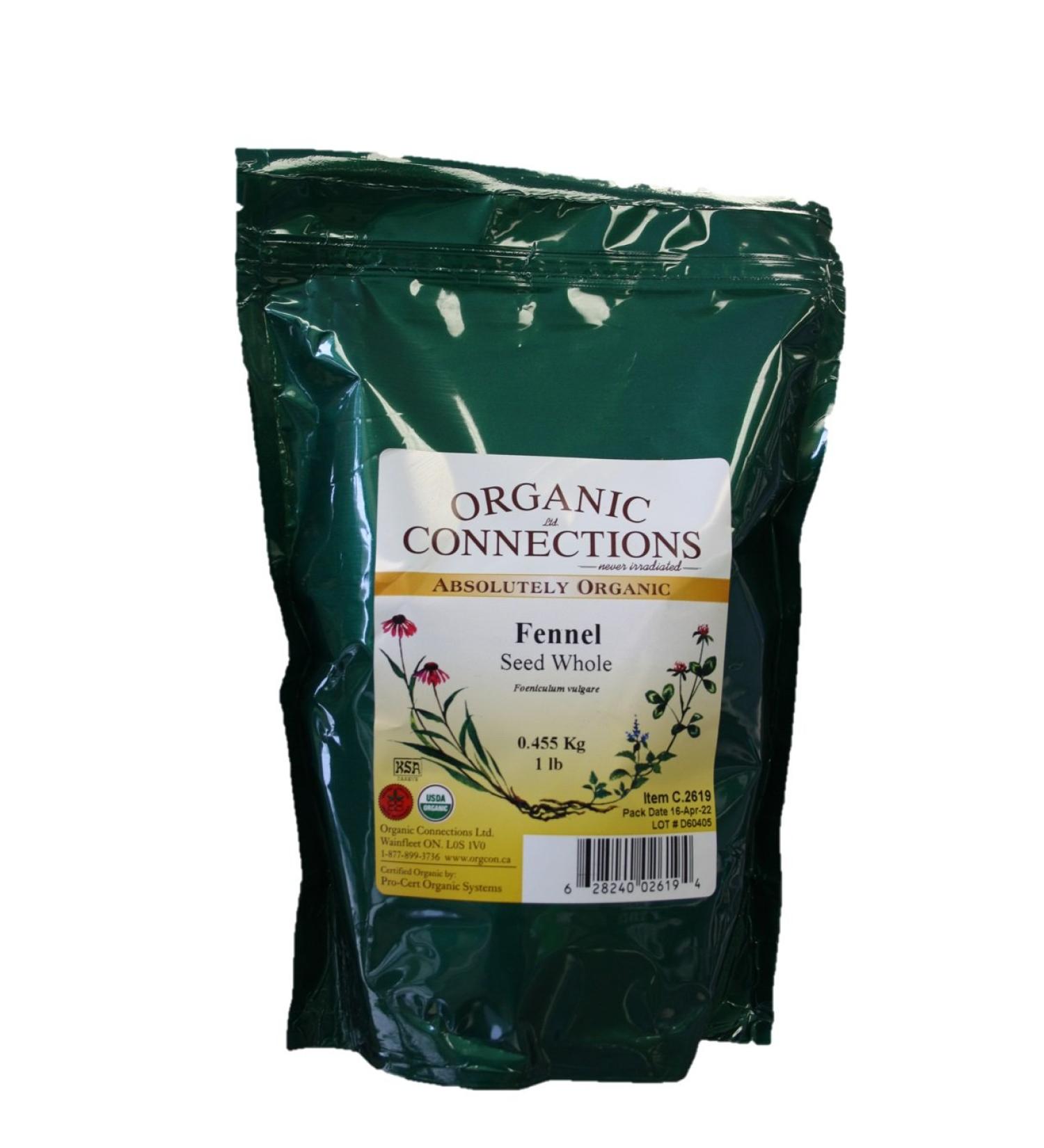 Fennel Seed Whole Organic (1 lb)