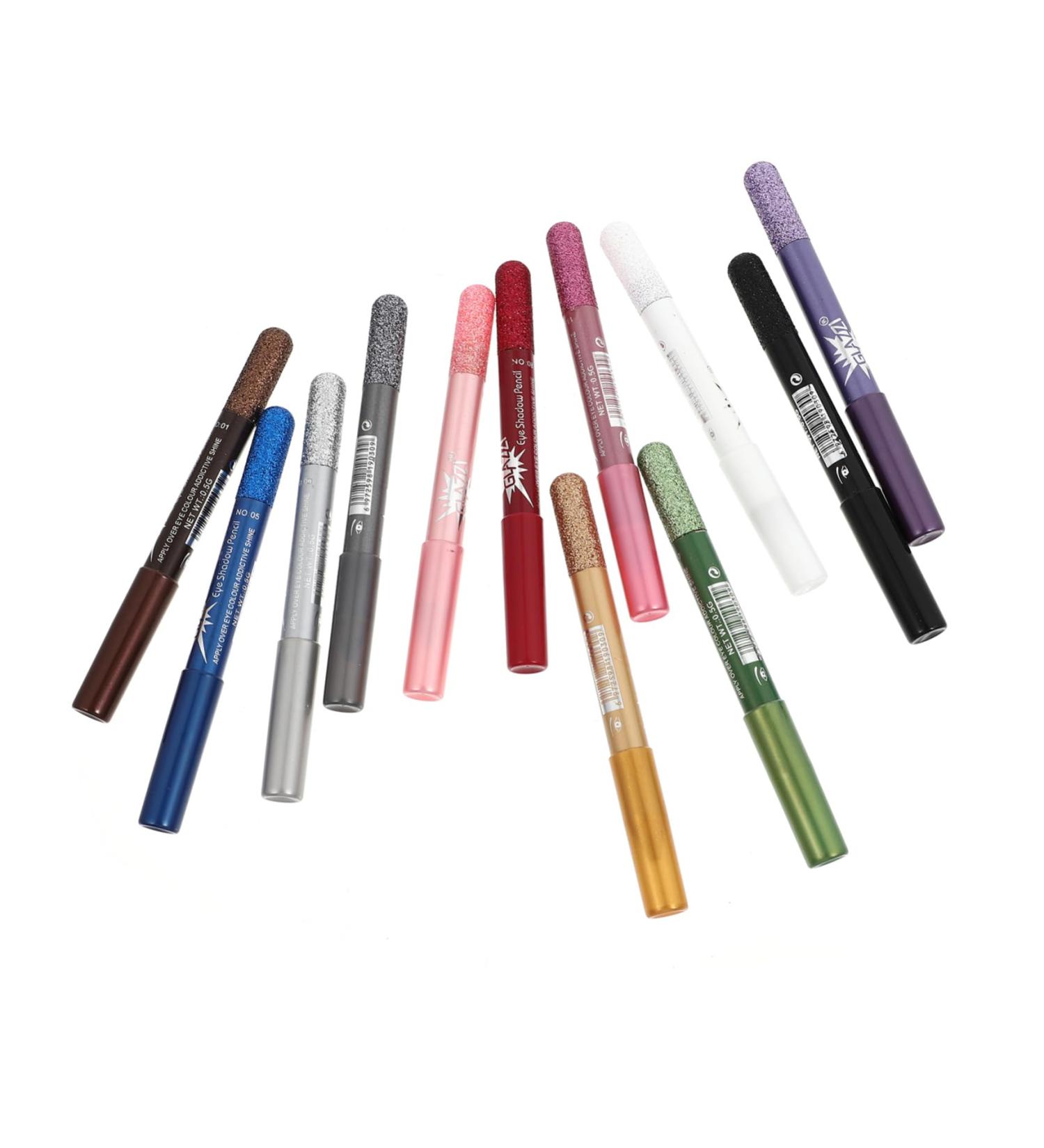 Didiseaon 12pcs Pens Girl Pencil Womens Creative Pen Sticks Gel Crayons Eye Pencils Smooth Shadow Pearlescent - Buy Online on GoSupps.com