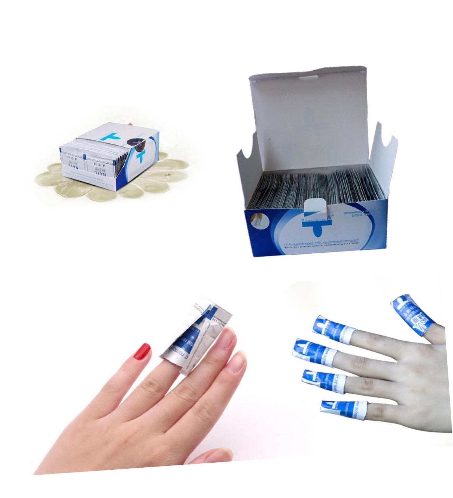  SOESFOUFU 200 Pieces Nail Polish Remover Phototherapy Glue Gel Armor Kit - Buy Online on GoSupps.com