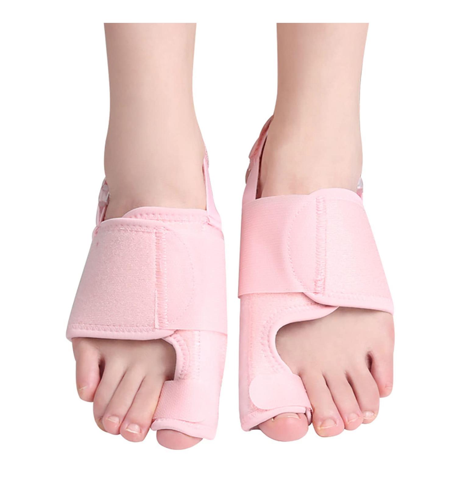 ALINZO Bunion Corrector for Women & Men - Toe Separators for Overlapping Toes - Big Toe Alignment Corrector and Spacer - Bunionette Protector (Pink) - Buy Online on GoSupps.com