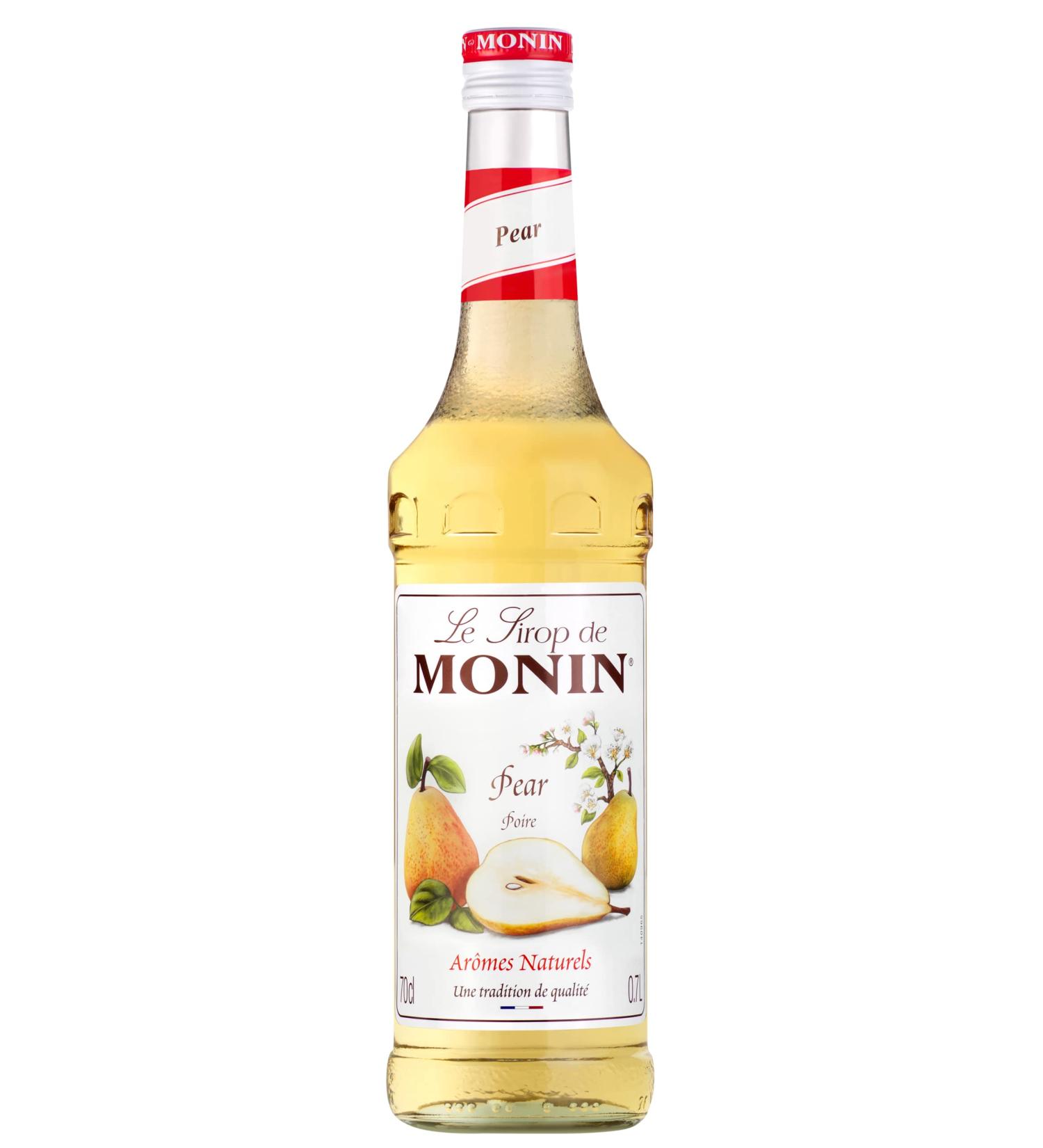 MONIN Pear Syrup for Cocktail Lemonade and Still Water - Natural Flavors - 70cl - Buy Online on GoSupps.com