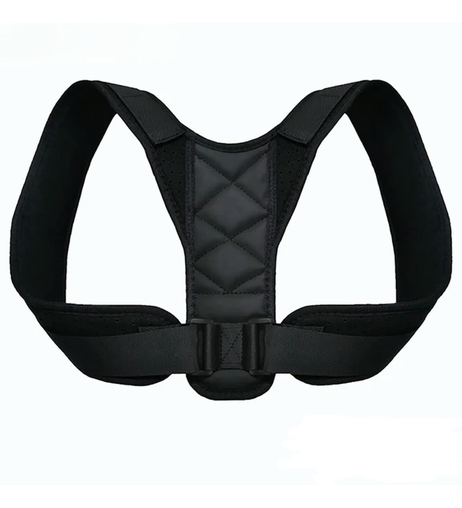 Adjustable Back Brace Support Invisible Shoulder Posture Corrector Spine Neck Health Correction Belt Home Office Unisex Black XL - Buy Online on GoSupps.com