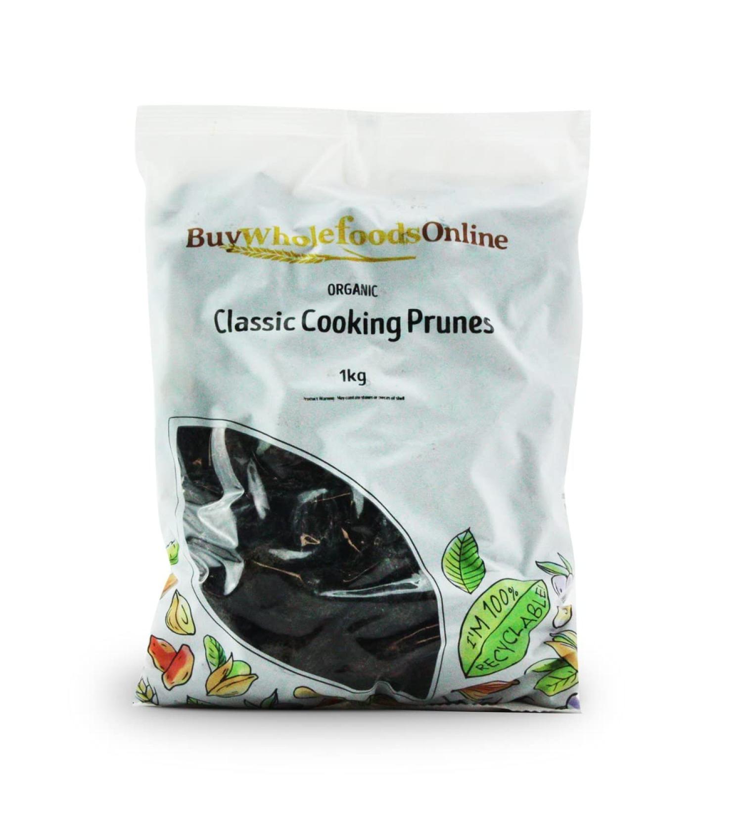 Organic Classic Cooking Prunes (With Stones) 1kg (BWFO)