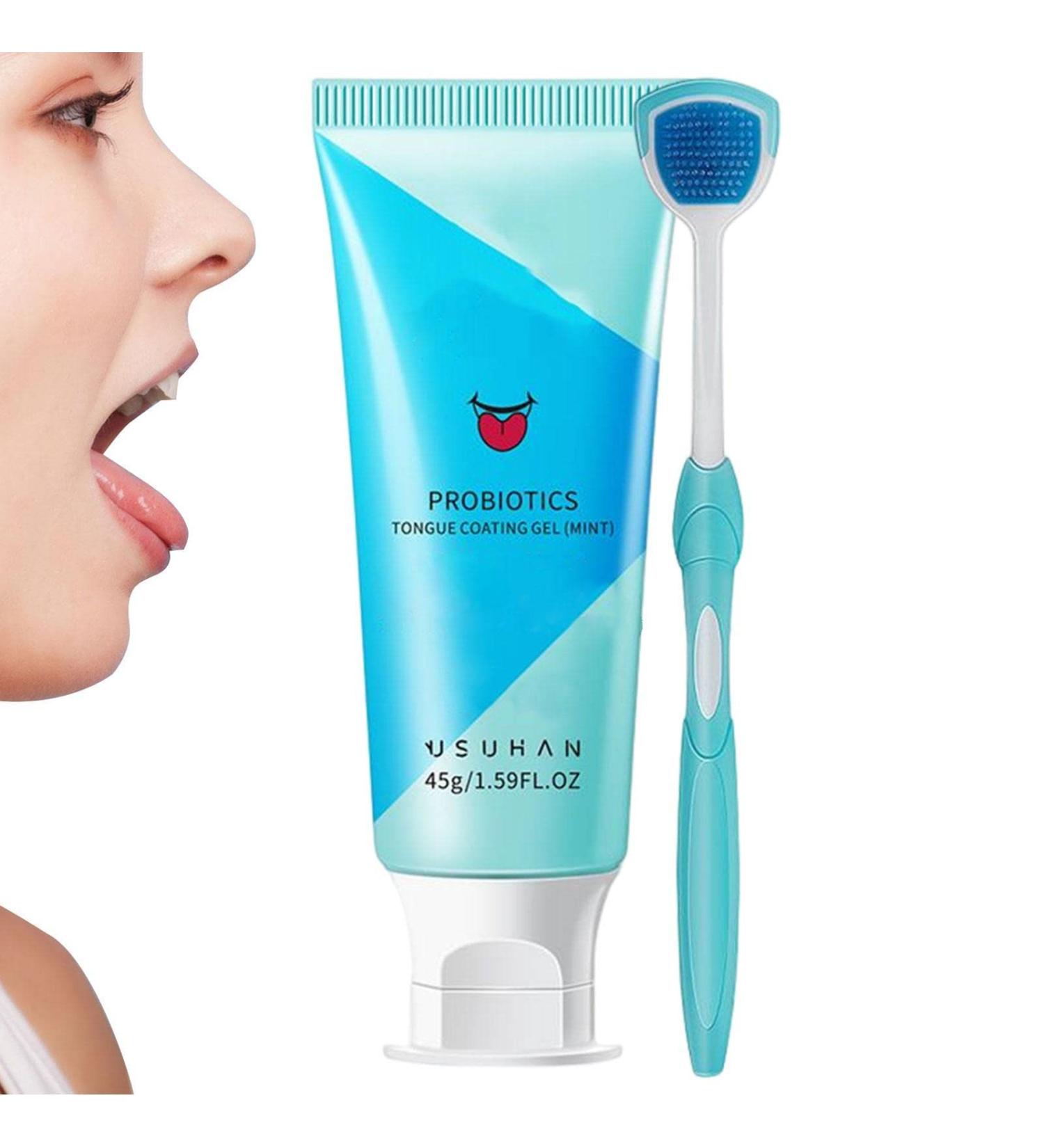 Bexdug Natural Tongue Cleaning Gel Kit - Fresh Breath & Oral Care Essentials with Mint Fragrance - Buy Online on GoSupps.com