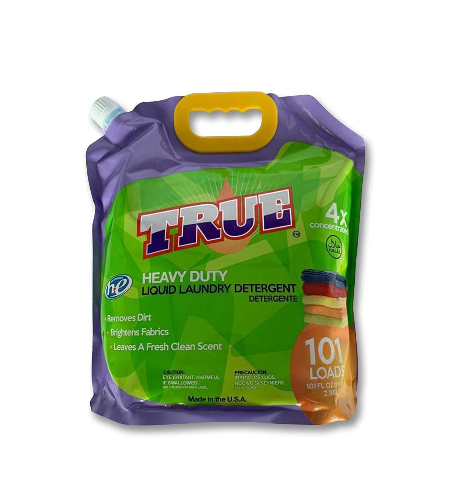 True Laundry Detergent - 101 oz (101 Loads) - 4x Concentrated Liquid | Halal & Made in USA - International Shipping Available - Buy Online on GoSupps.com